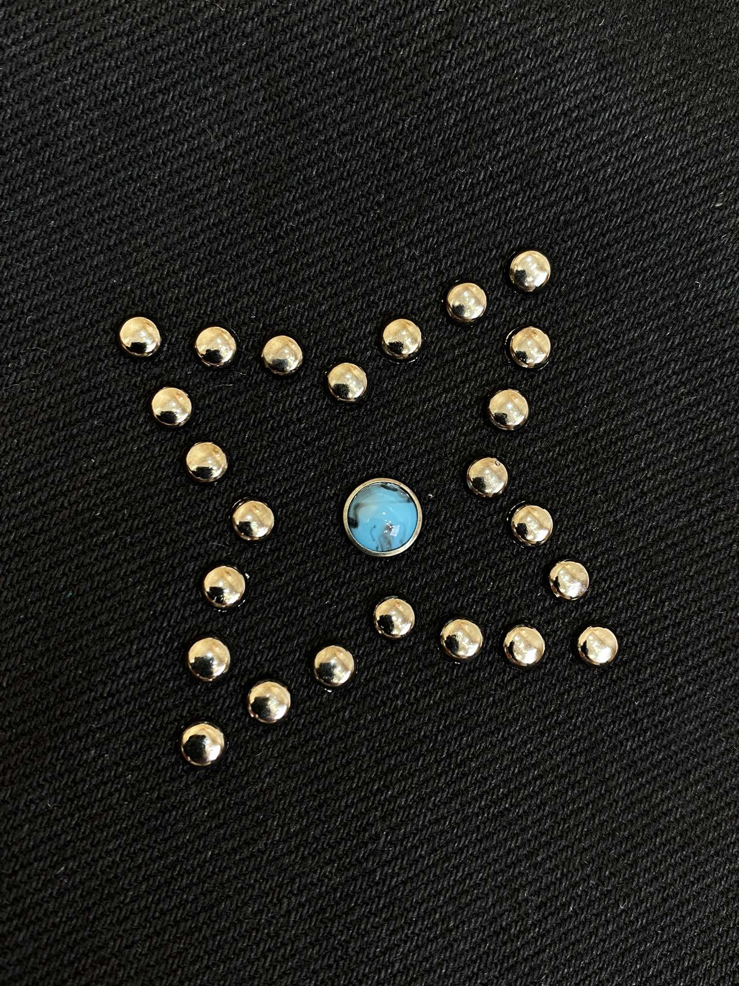 Turquoise Rivet Denim Jacket