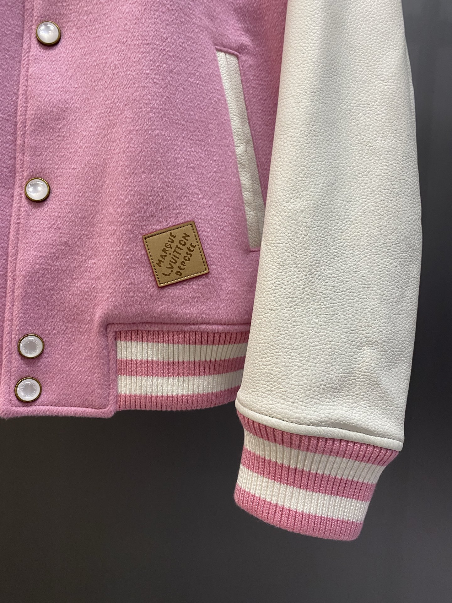 Pink baseball jacket