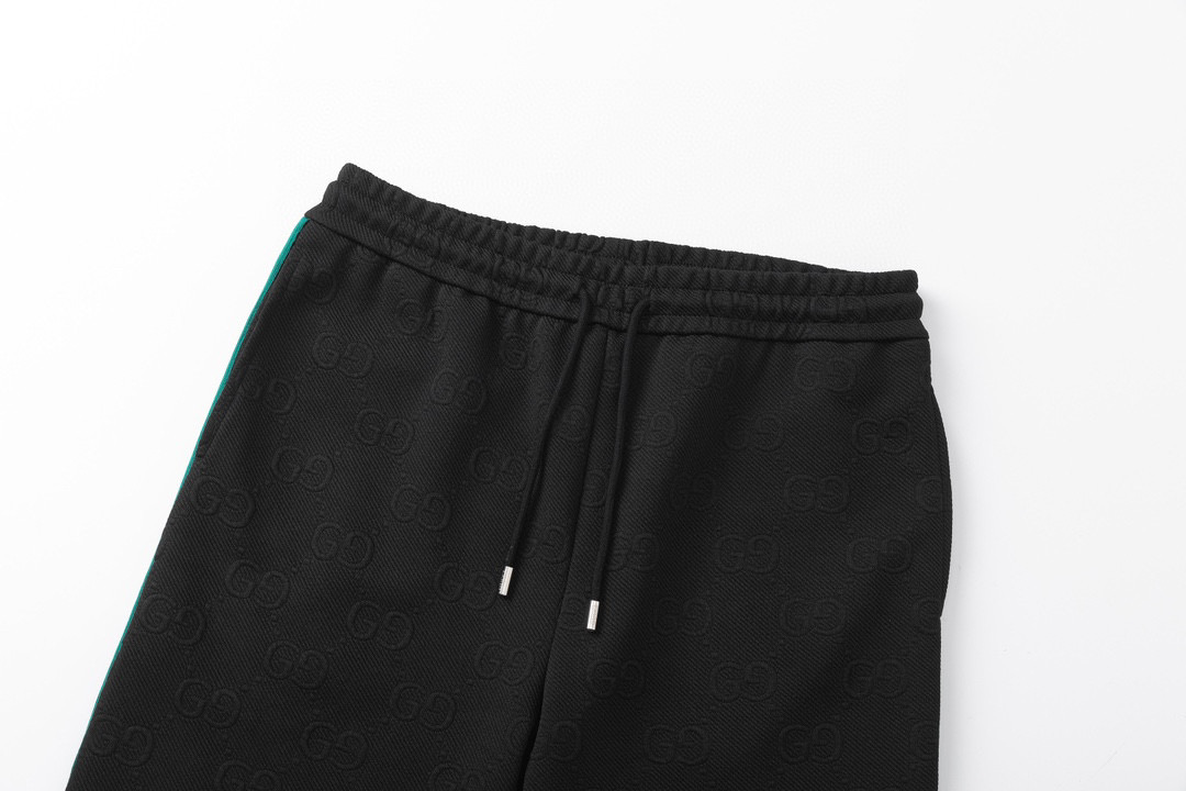 Double G Embroidery Side Stripe Shorts