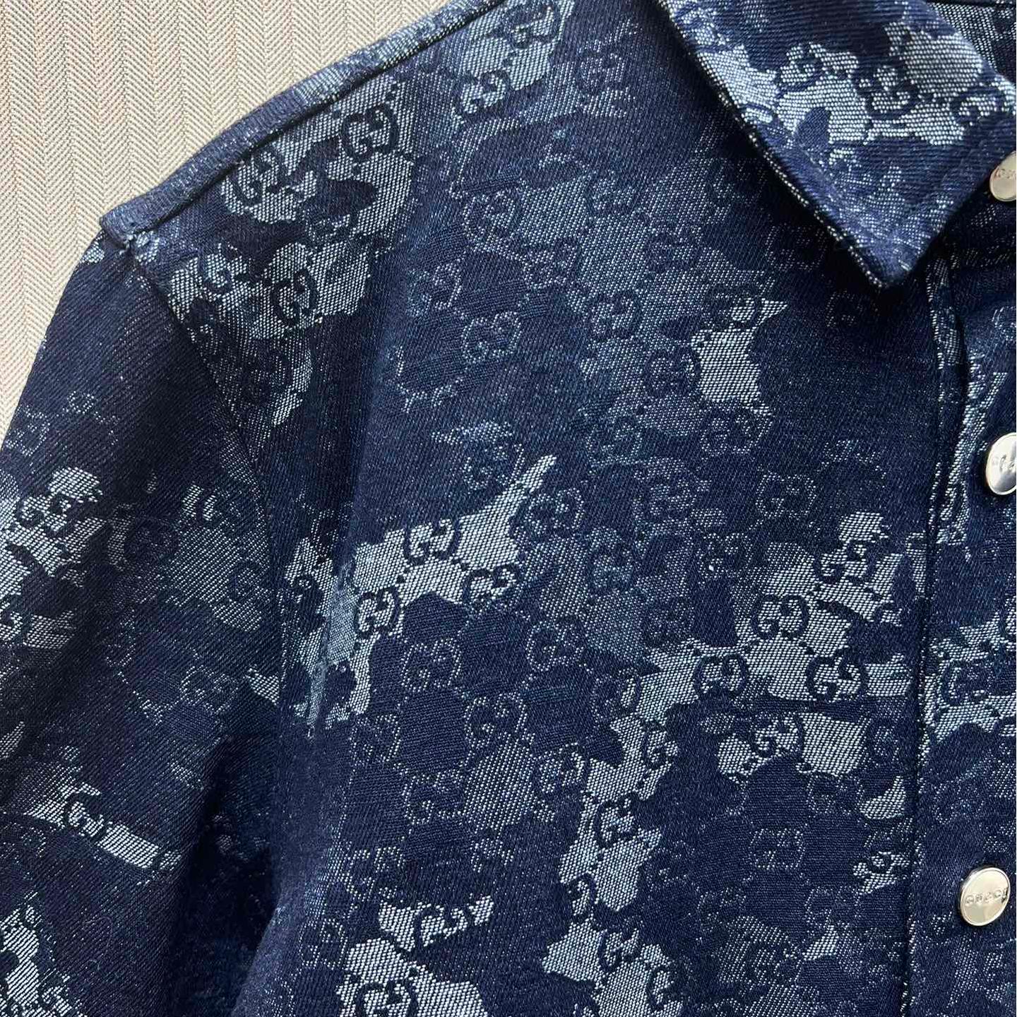 Dark Blue Jacquard Jackets