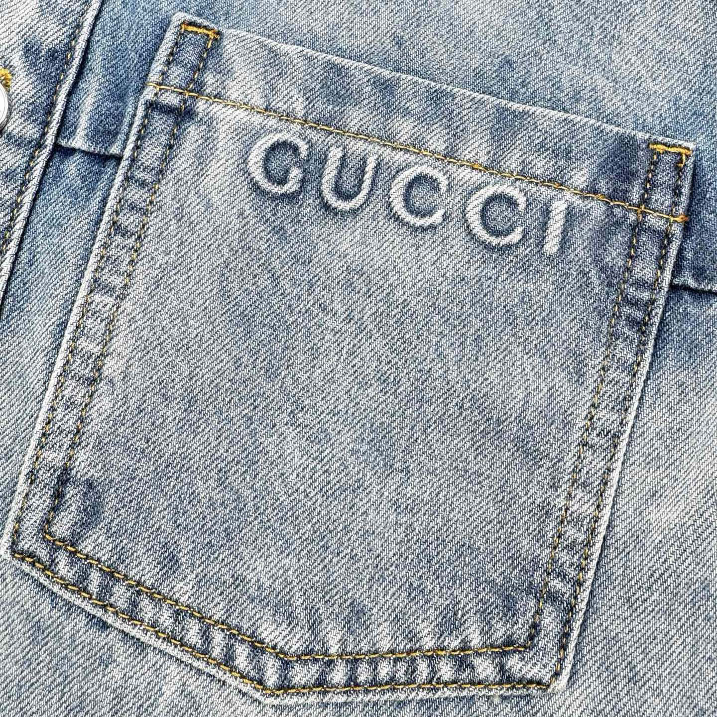 Pocket Embossed Denim Jacket