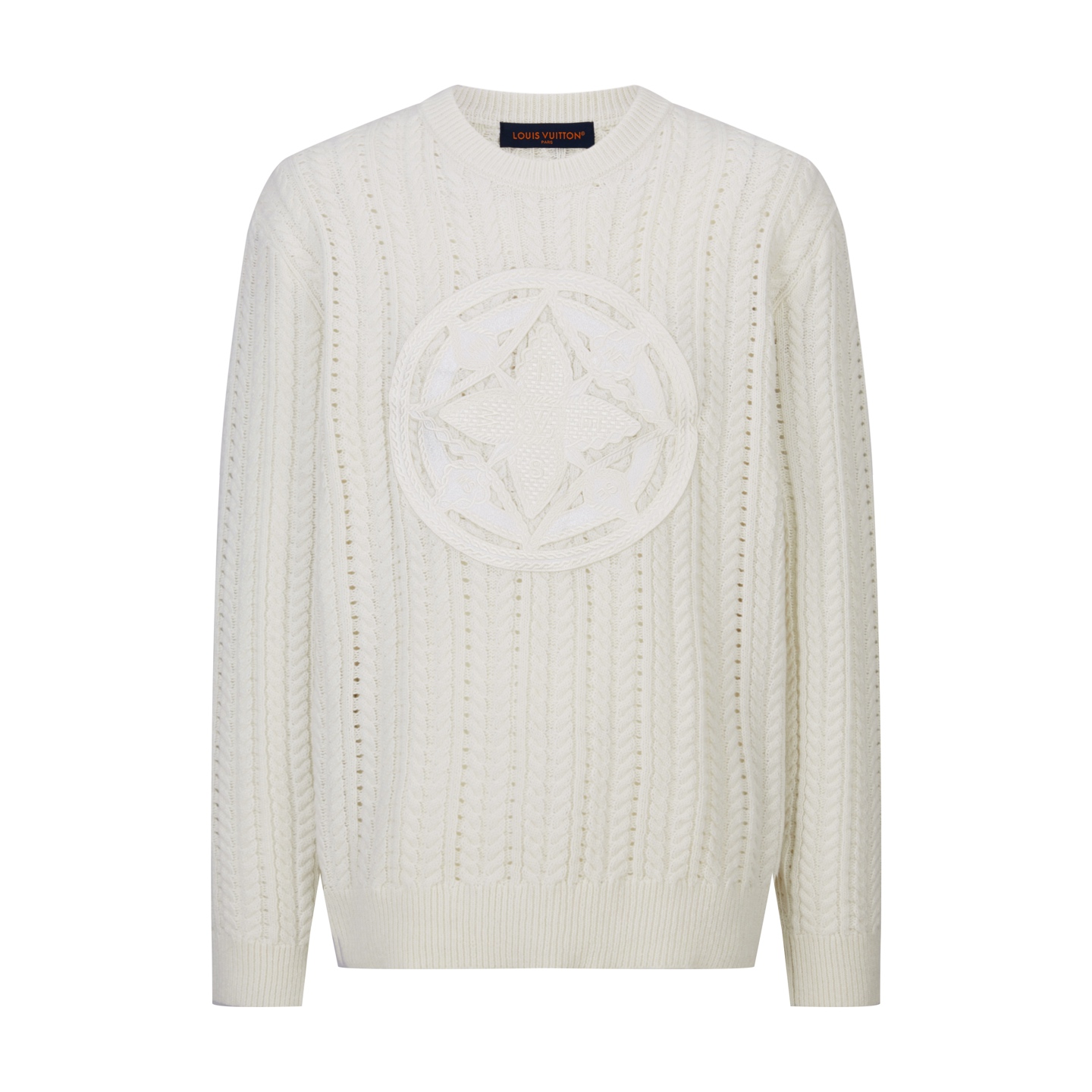 Cable Knit Logo Sweater