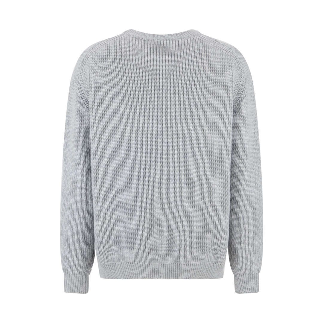 Cuff Jacquard Cashmere Sweater