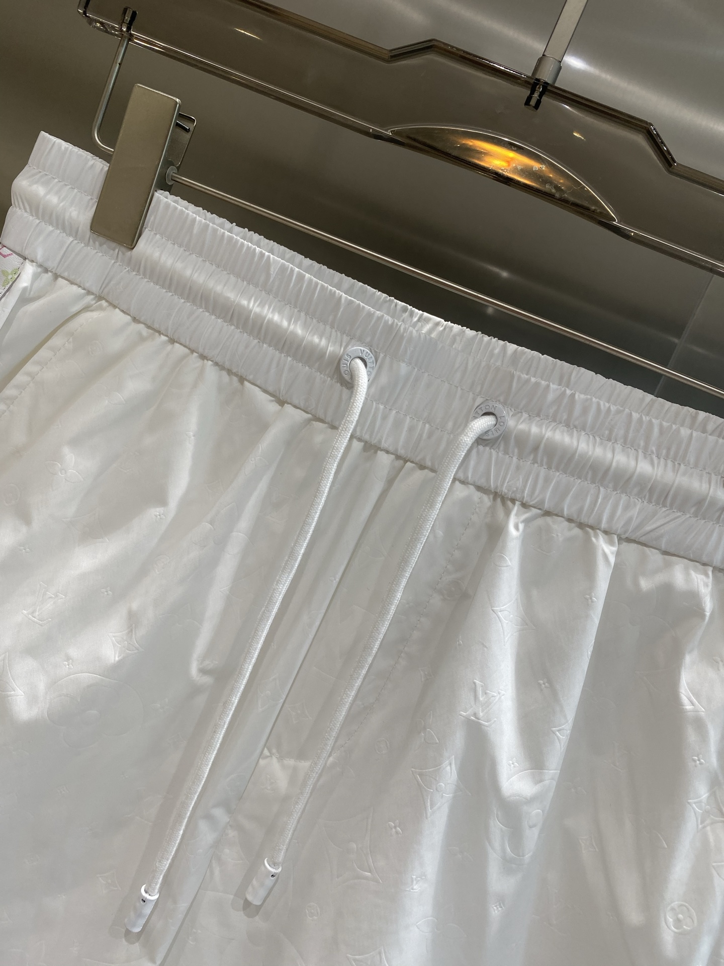 Side White Printed Shorts