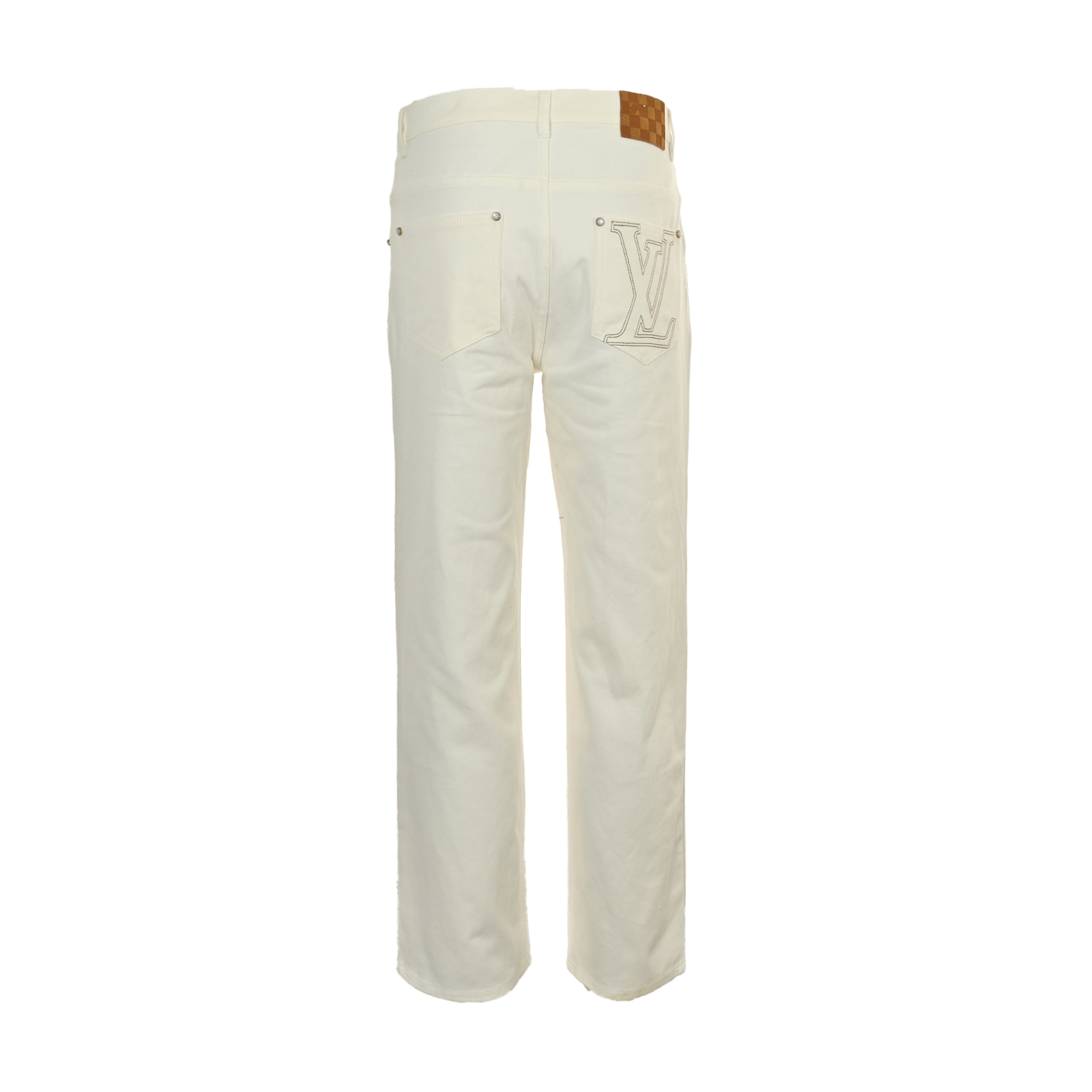 25SS pocket embroidered denim trousers