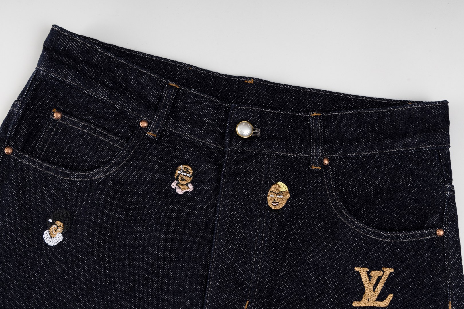 Embroidered Flared Jeans