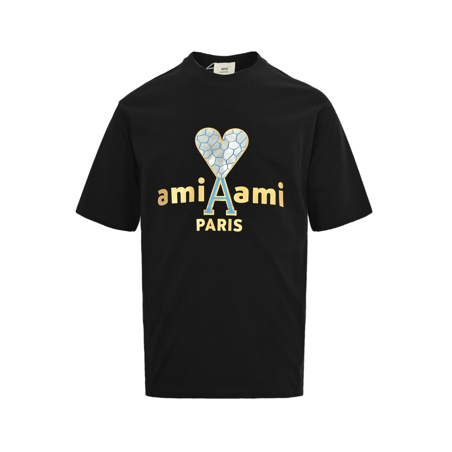 25SS Crack Pattern Heart Print T-shirt