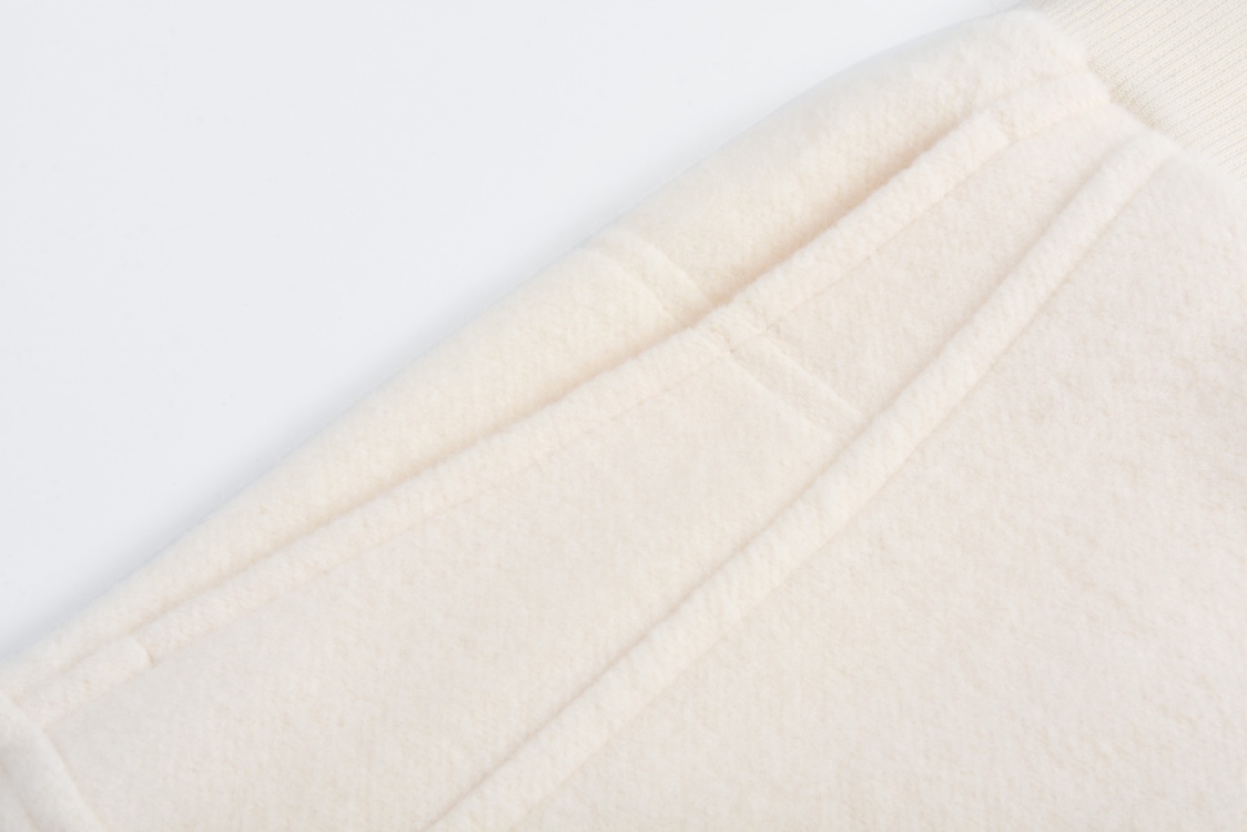 Embroidered logo panel trousers