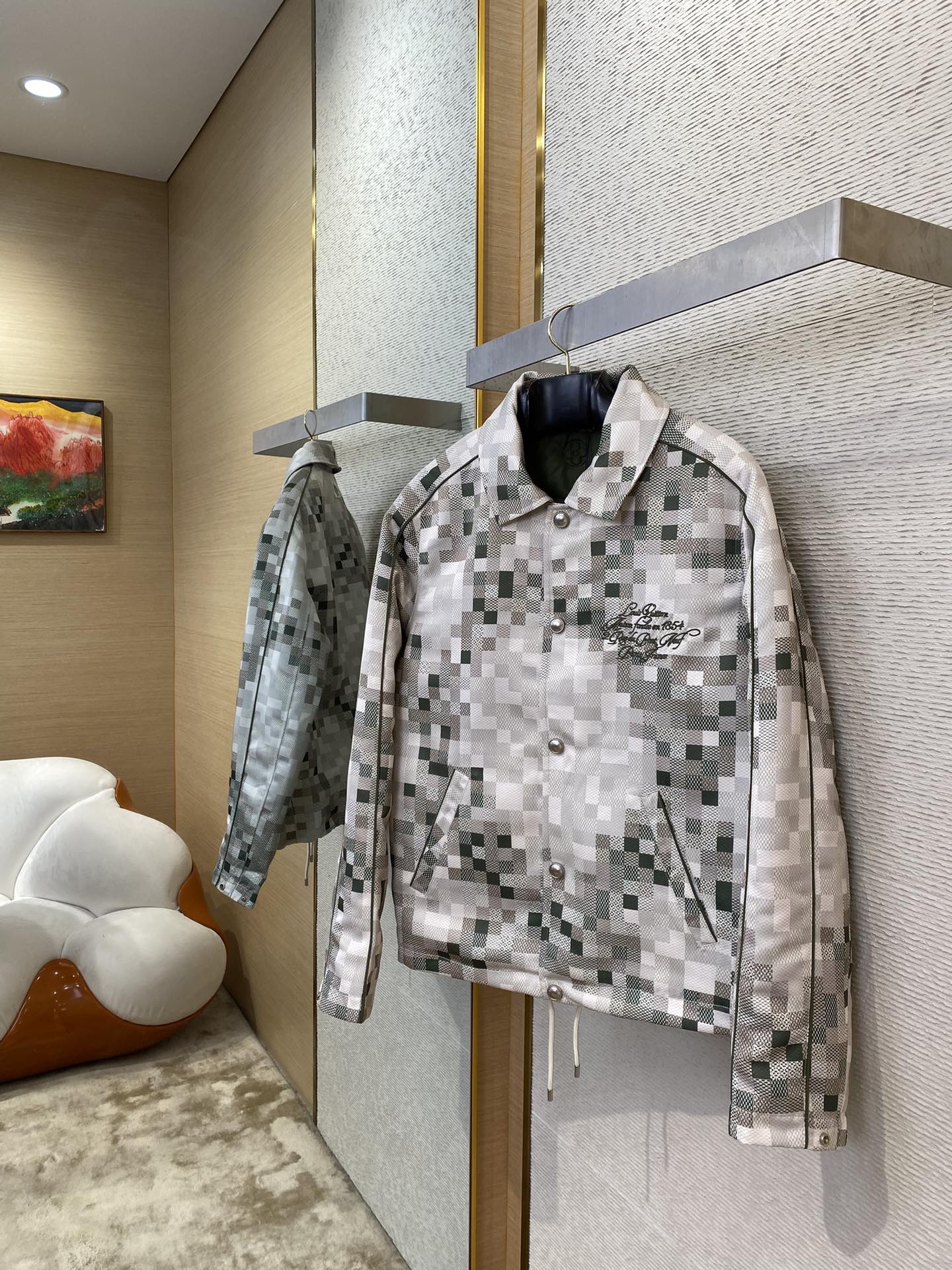 Year of the Snake Limited Edition Plaid Embroidered Coat Jacket