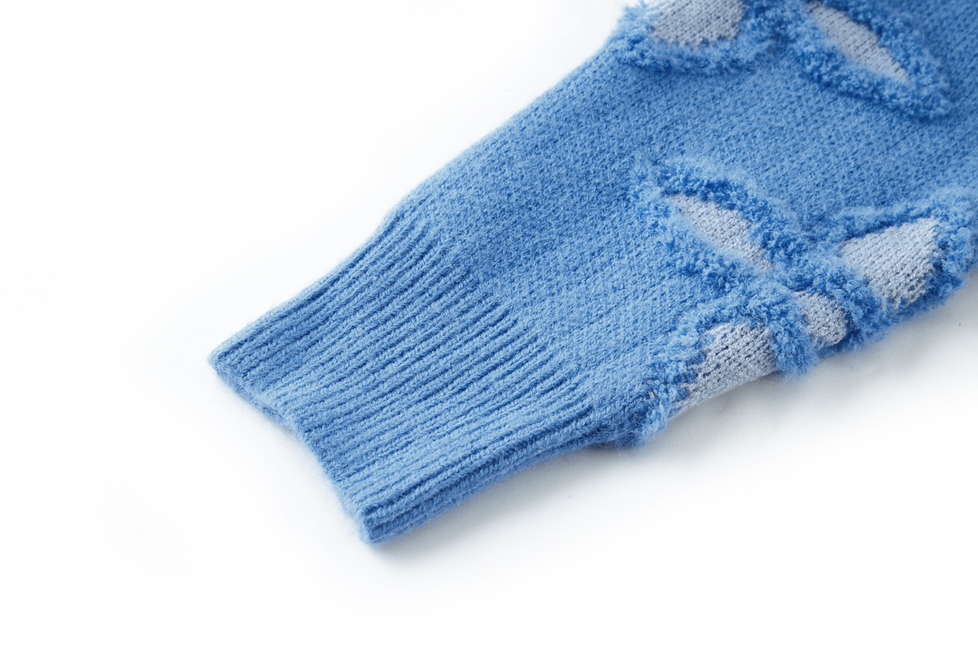 25SS Textured Jacquard Knit Sweater