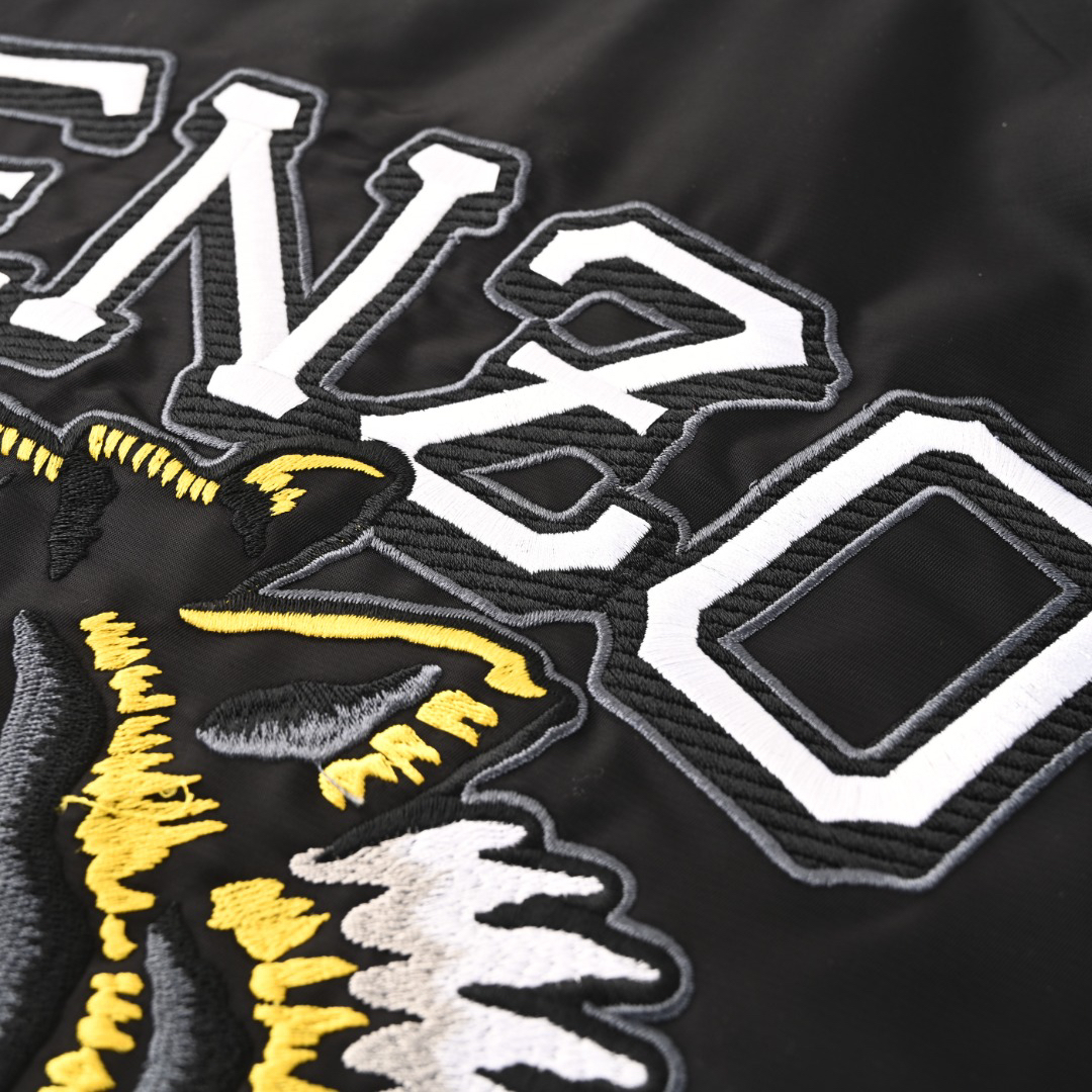 Tiger head embroidered flight suit