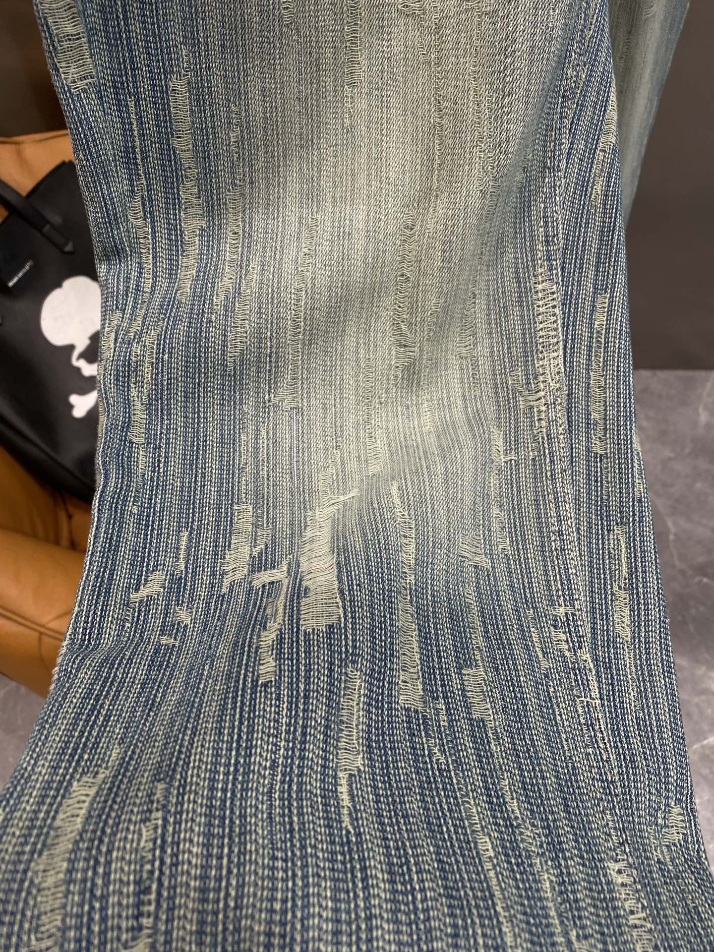 Men's light blue jeans