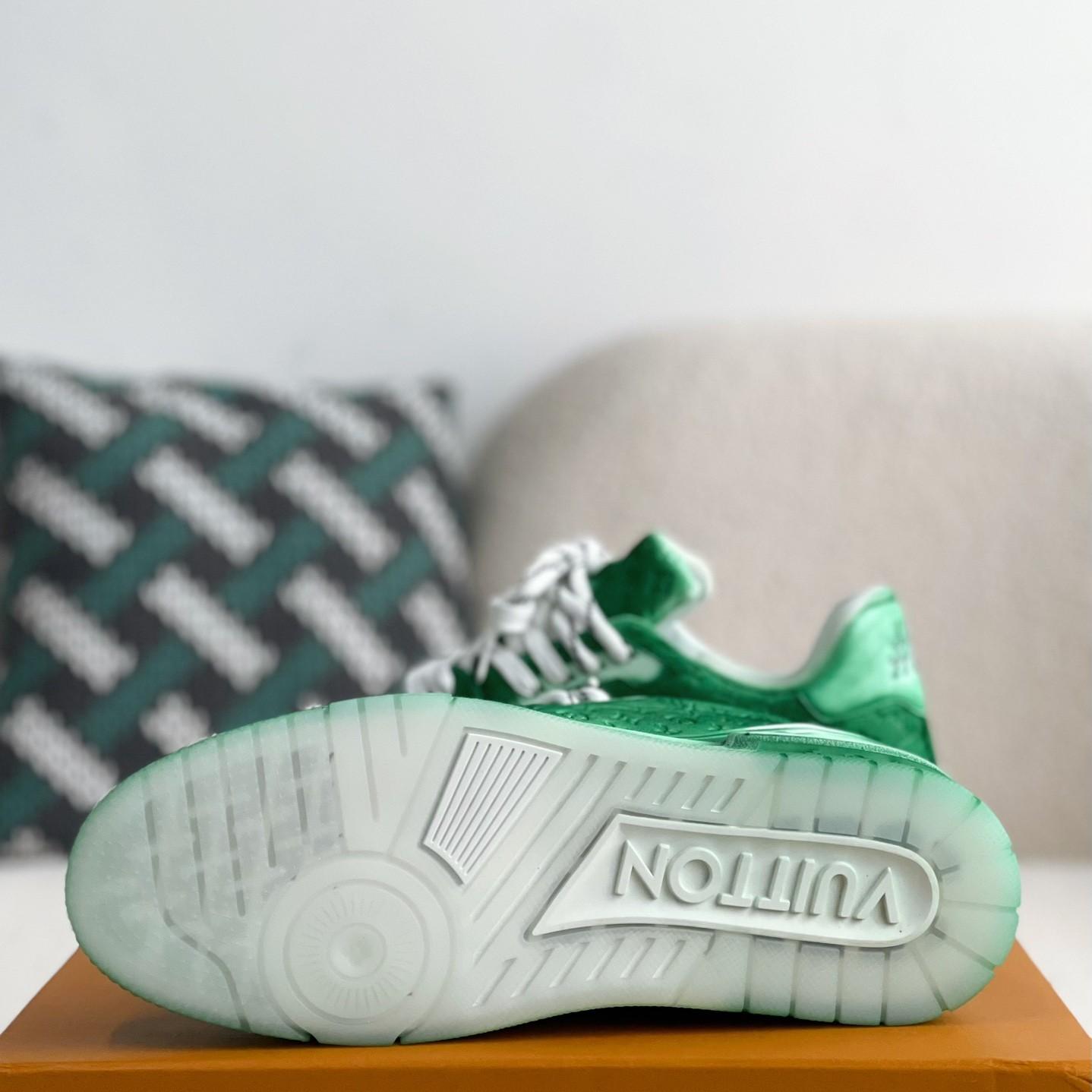 GREEN TRAINER SNEAKERS
