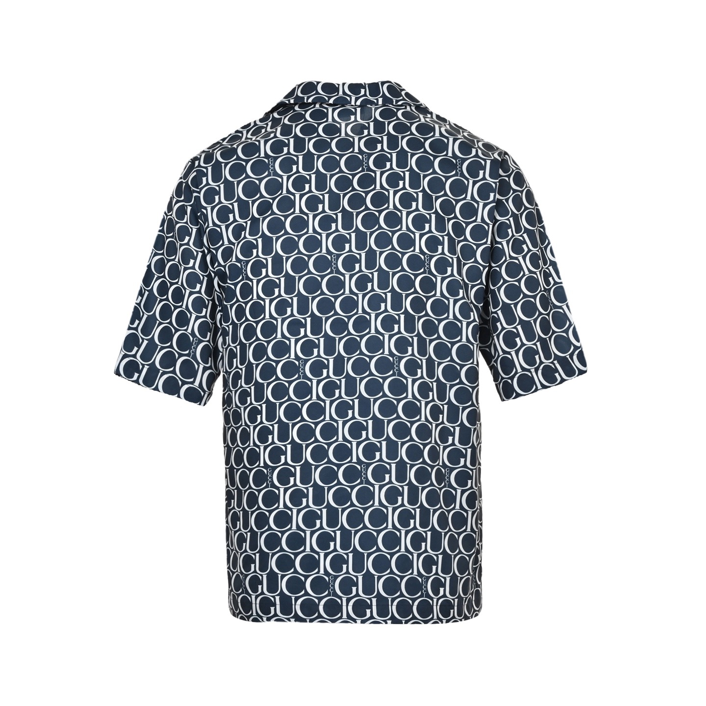 All-over bullet print short-sleeved shirt