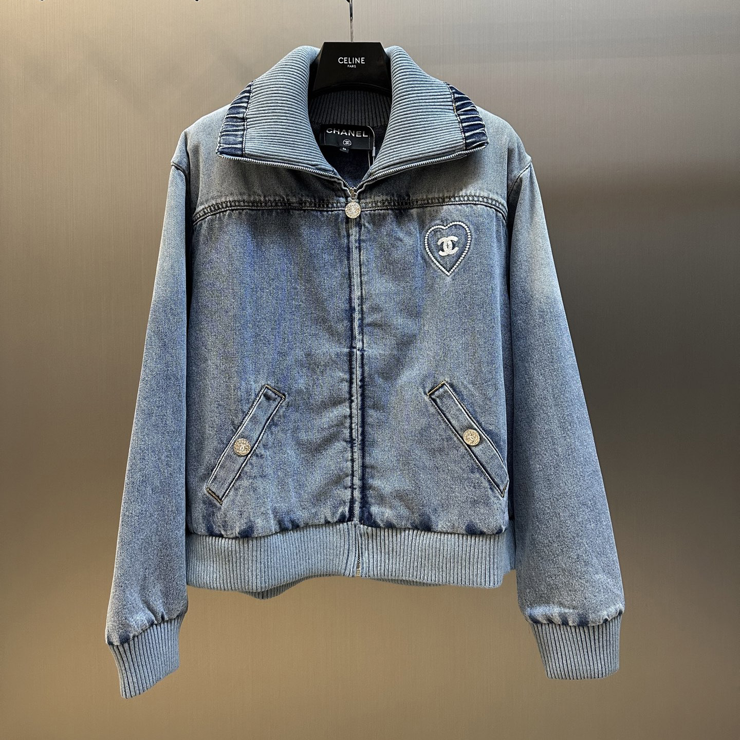 Distressed Denim Jacket