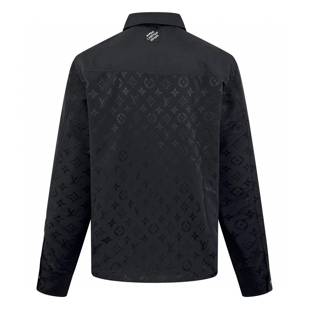 Silk all-over diamond print shirt