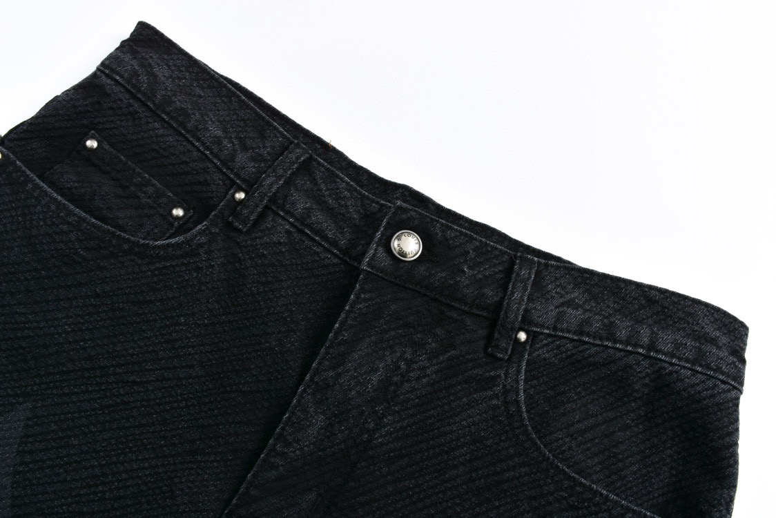 Distressed Burnout Print Jeans