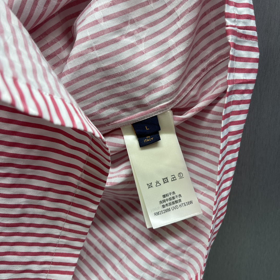 Striped Patchwork Short-Sleeve Shirt