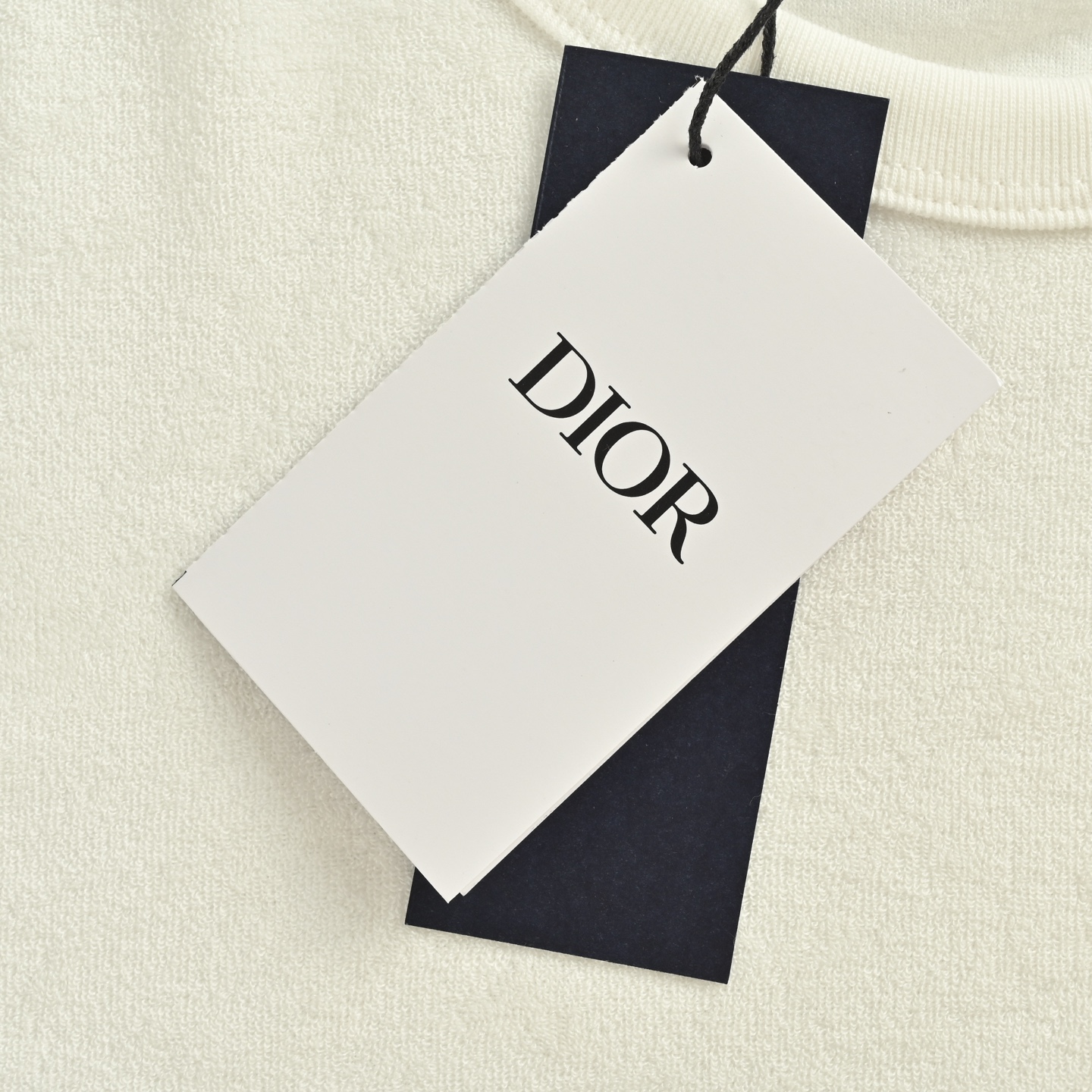 Embroidered Terry Fabric T-Shirt