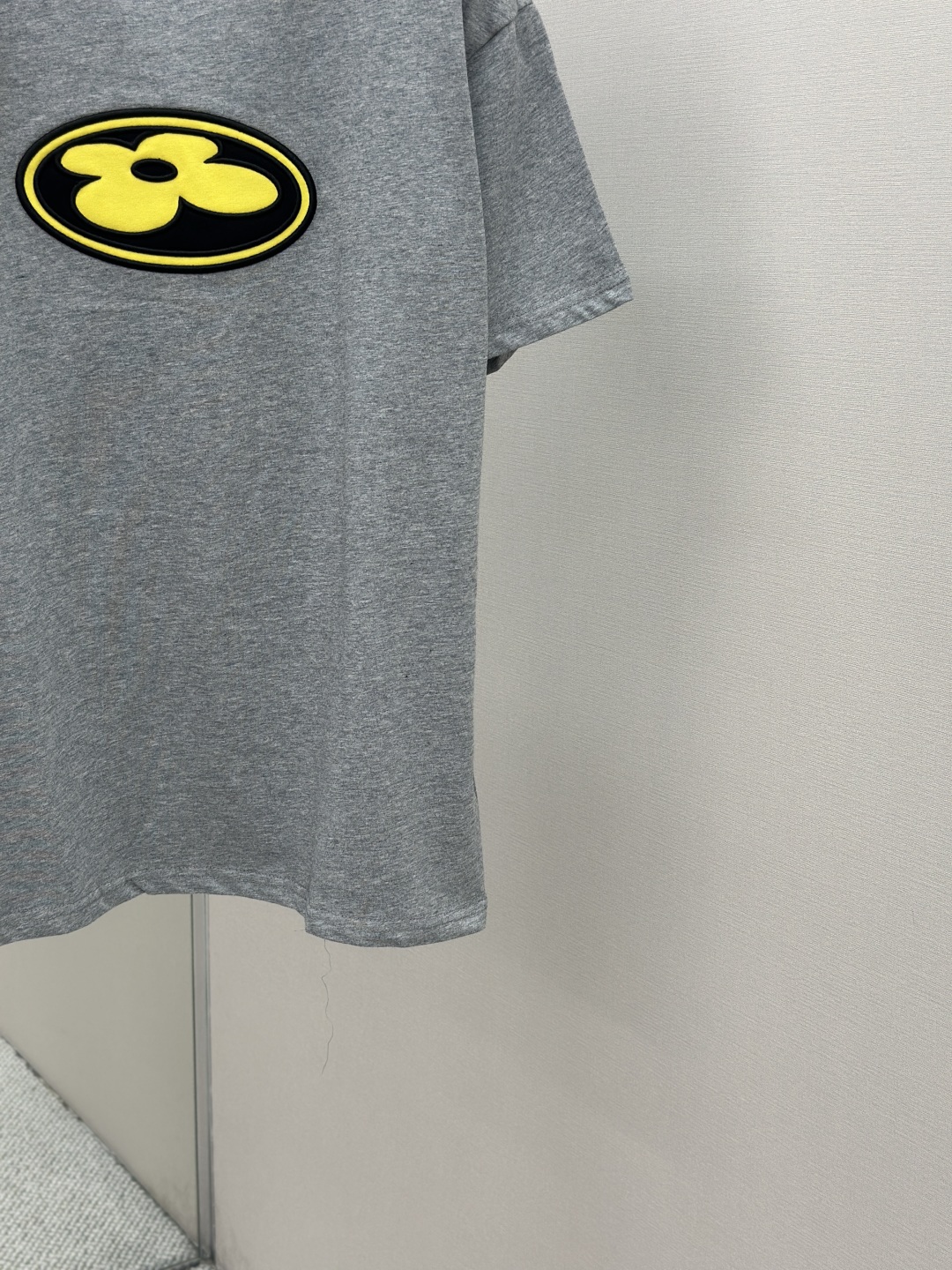 Yellow Small Floral Embroidered T-Shirt