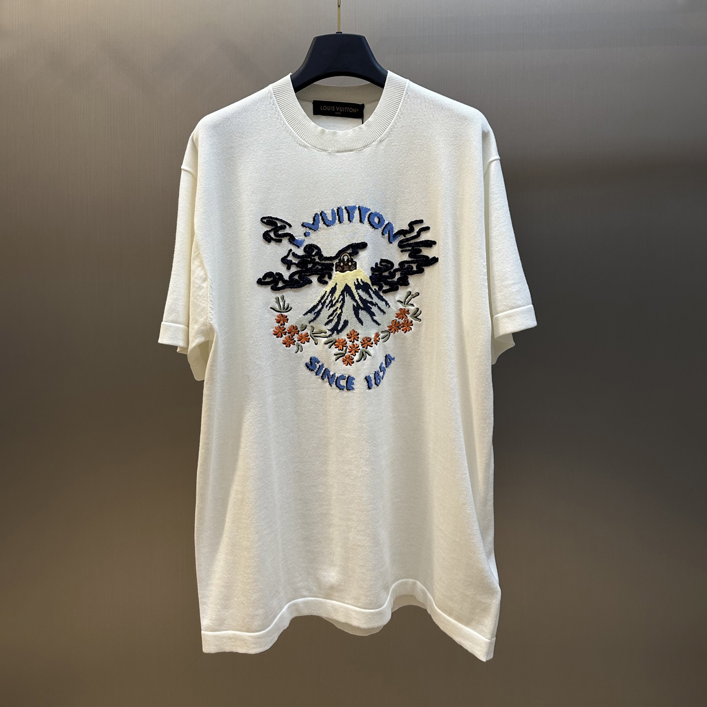 Knit short-sleeve shirt