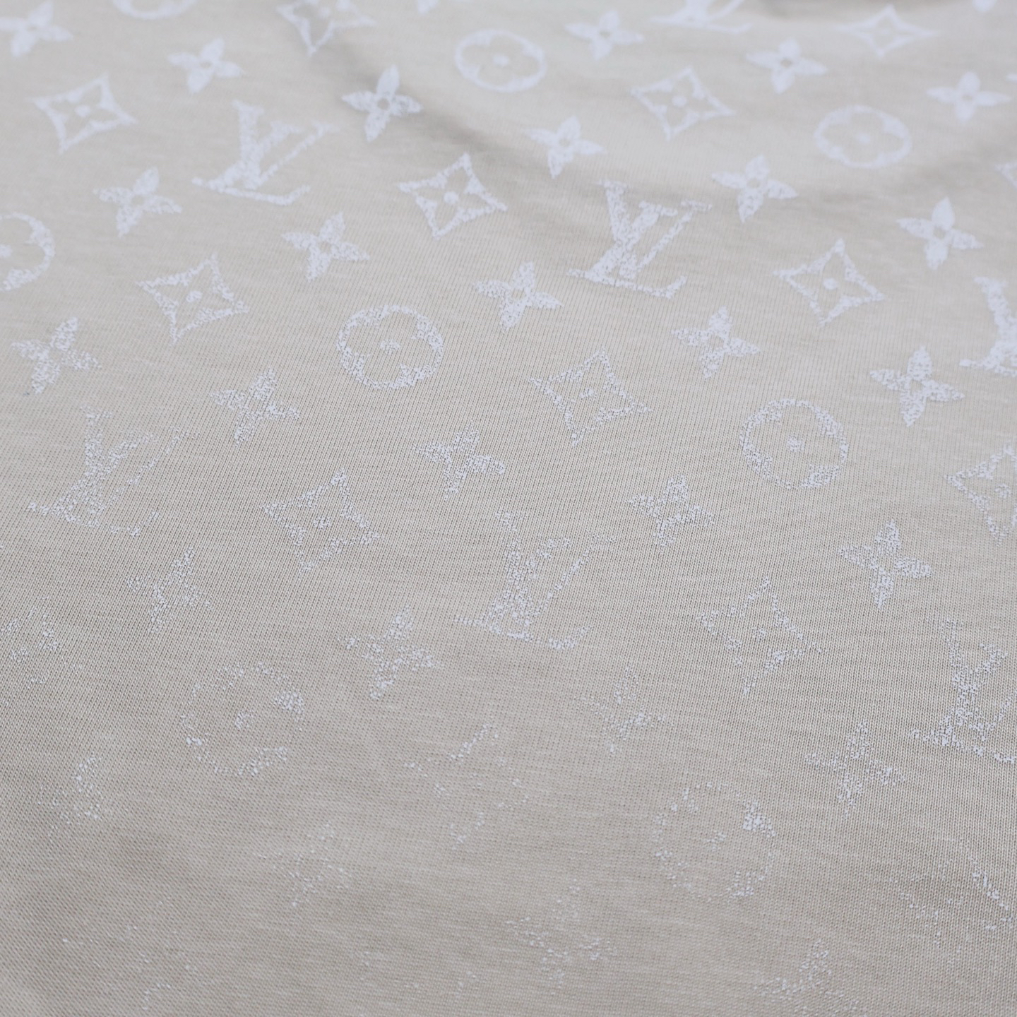 Full-print gradient short sleeves (apricot)