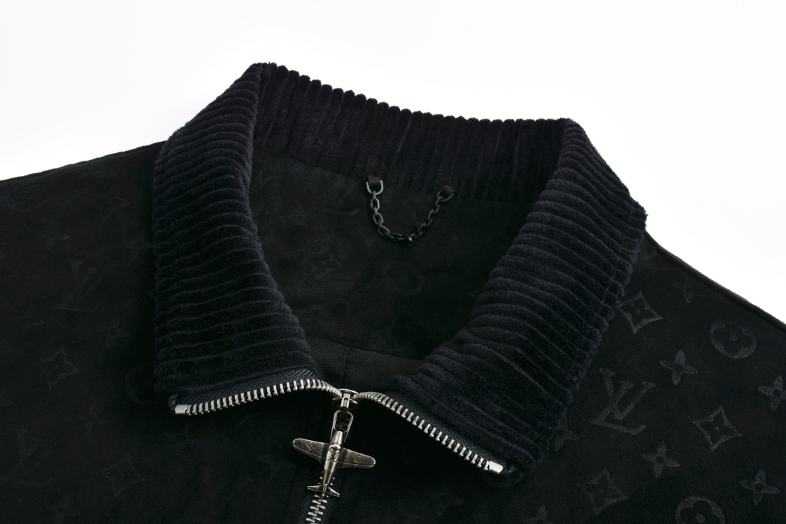 Suede Stand Collar Jacket