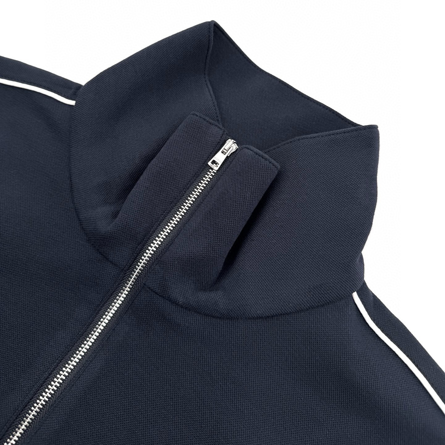 Embossed logo half-zip sweatshirt