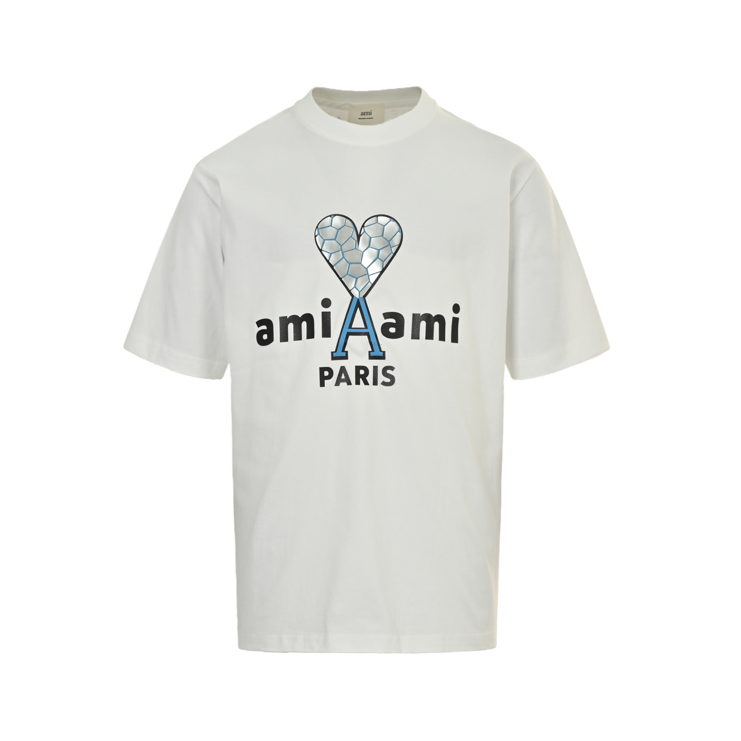 25SS Crack Pattern Heart Print T-shirt