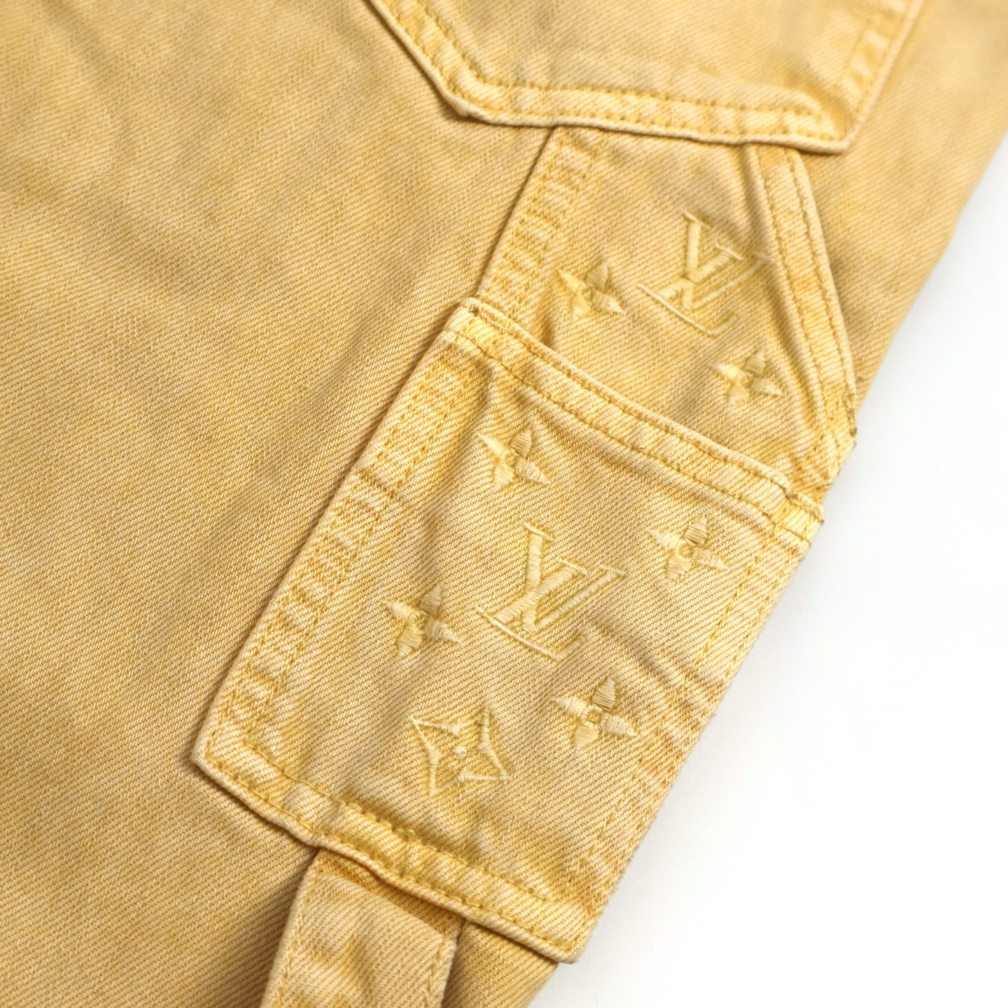 Embroidered Pocket Lumberjack Jeans