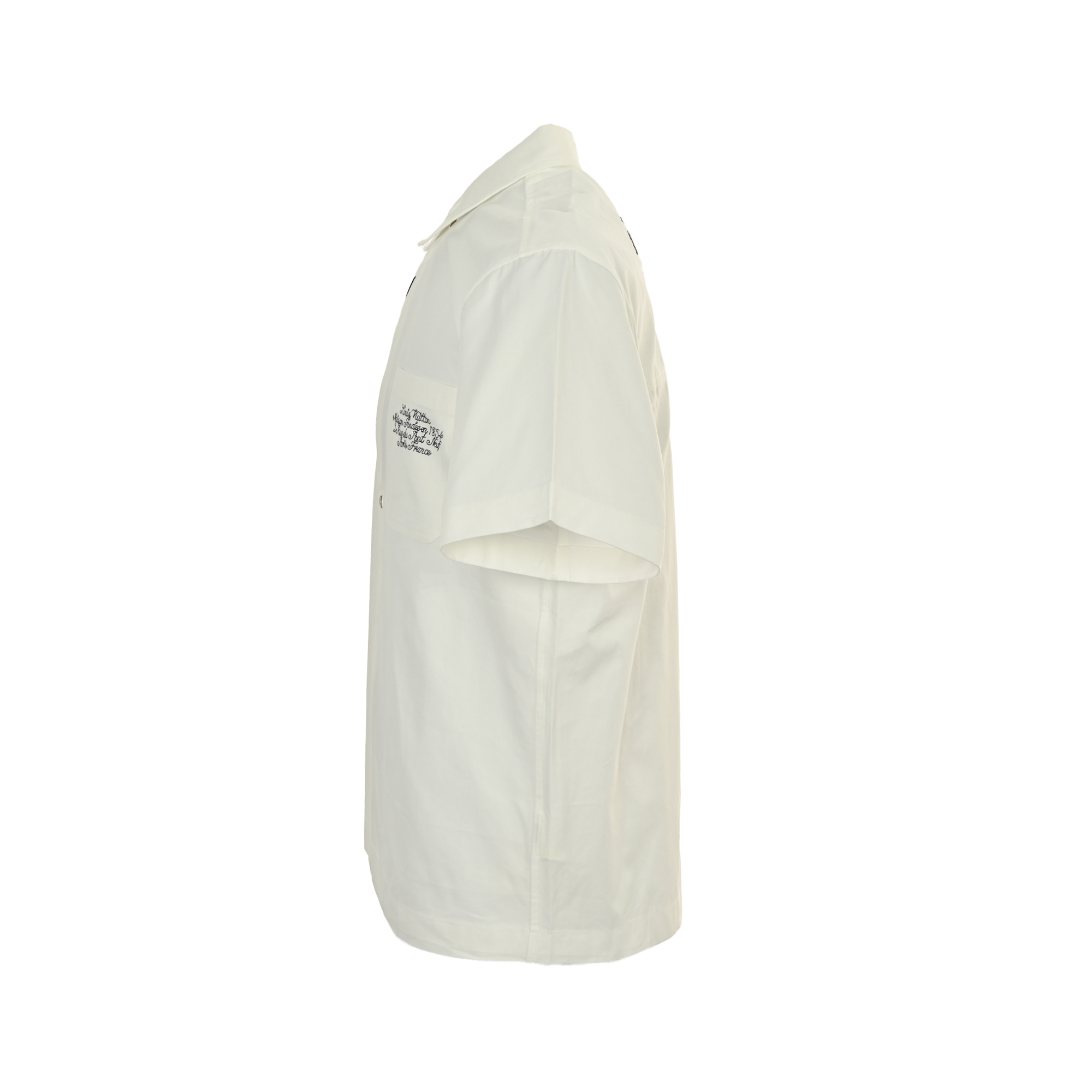 25SS Embroidered Letter Logo Short-Sleeve Shirt