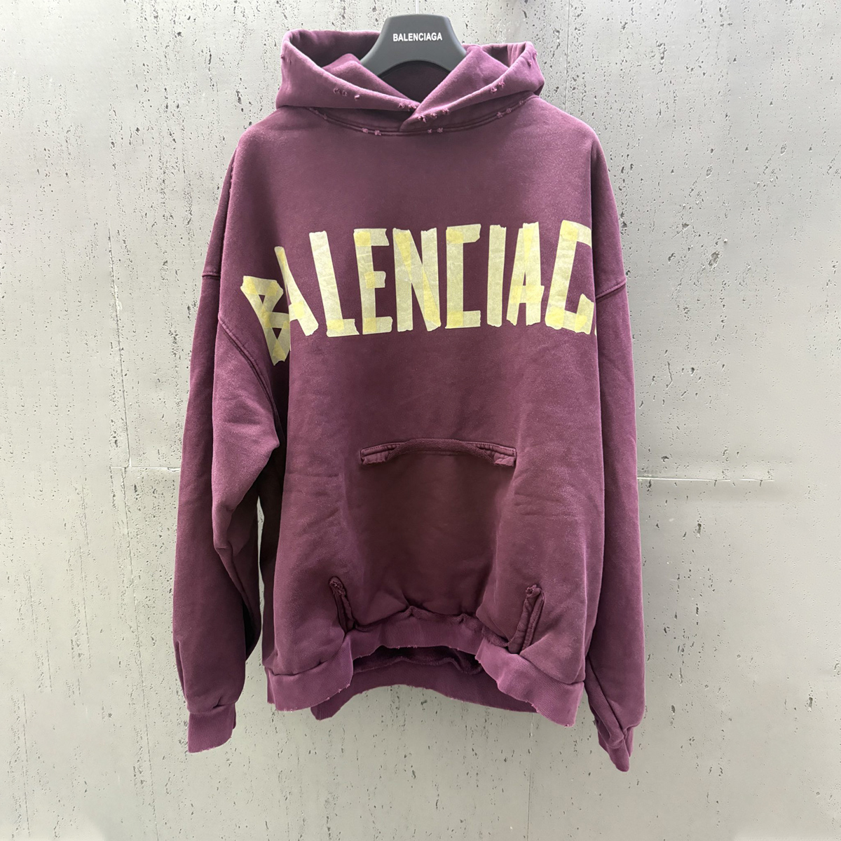 Tape Hoodie Sweatshirt