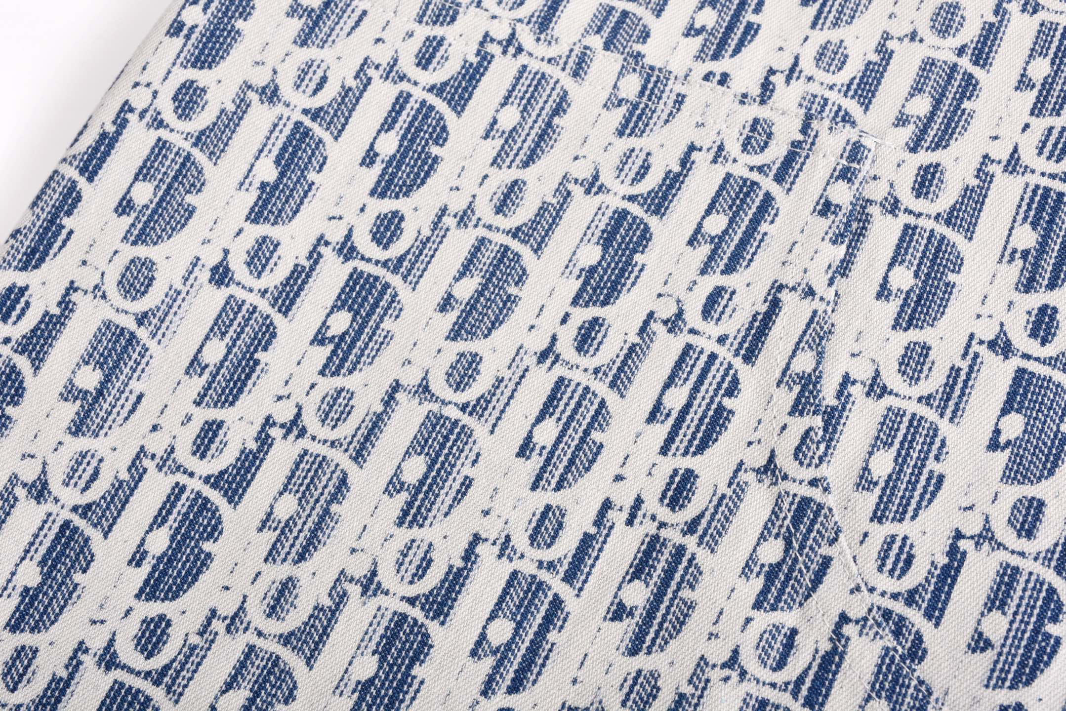 All-over Jacquard Denim Shorts