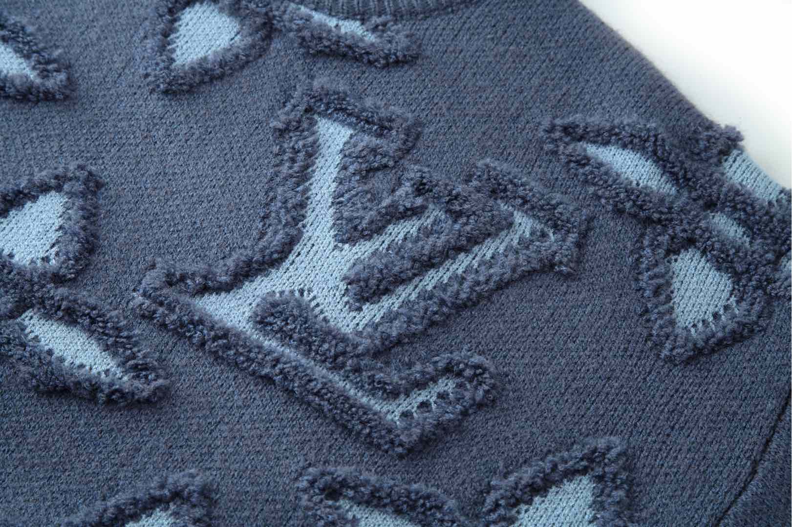 25SS Textured Jacquard Knit Sweater