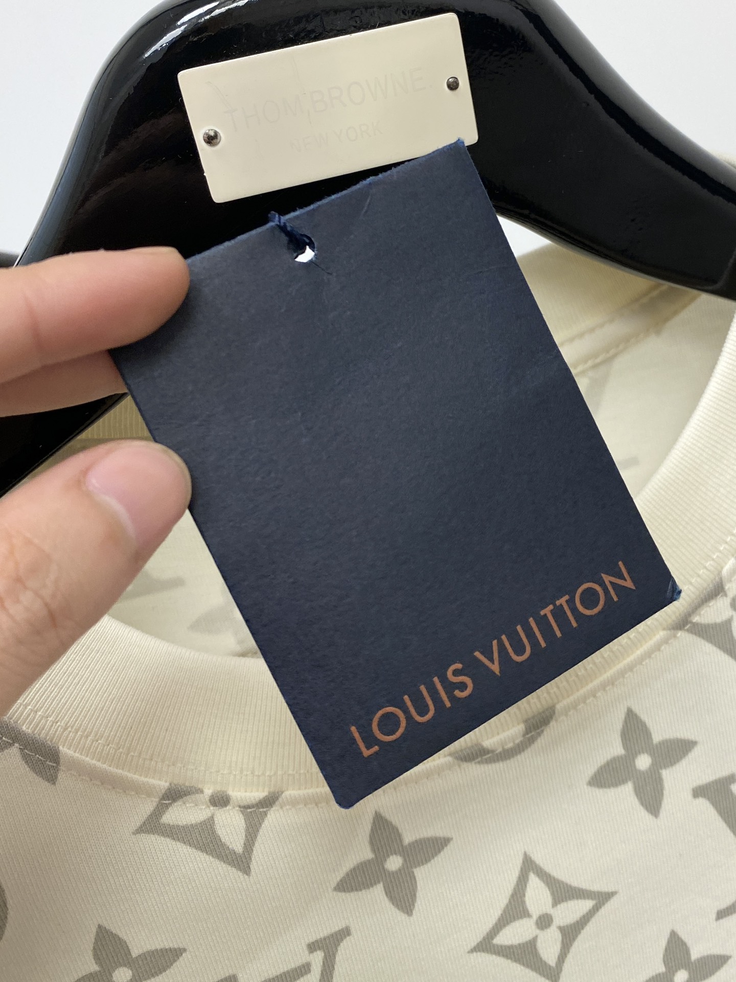 All-over Printed Flame Cloud Crew Neck T-Shirt