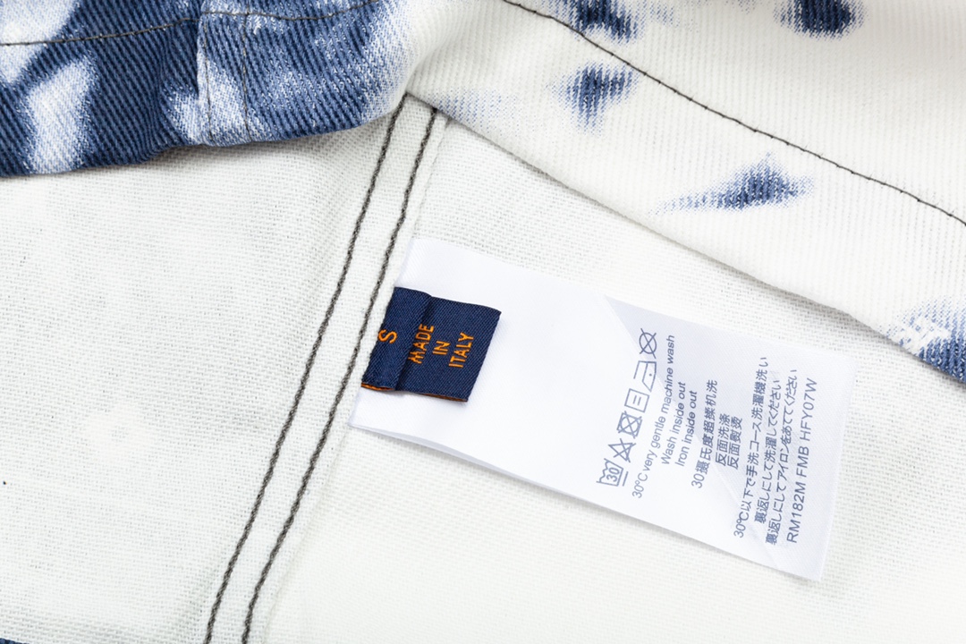 Paisley Tie-Dye Denim Shirt