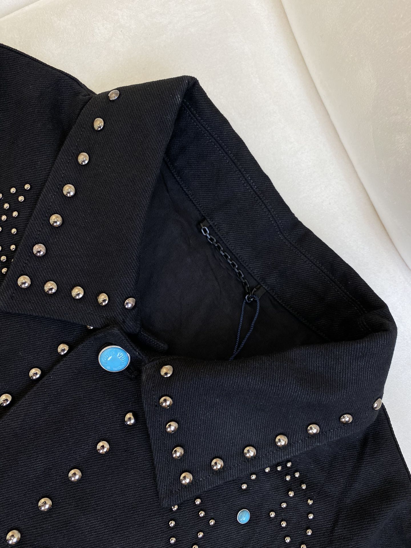 Turquoise Rivet Denim Jacket