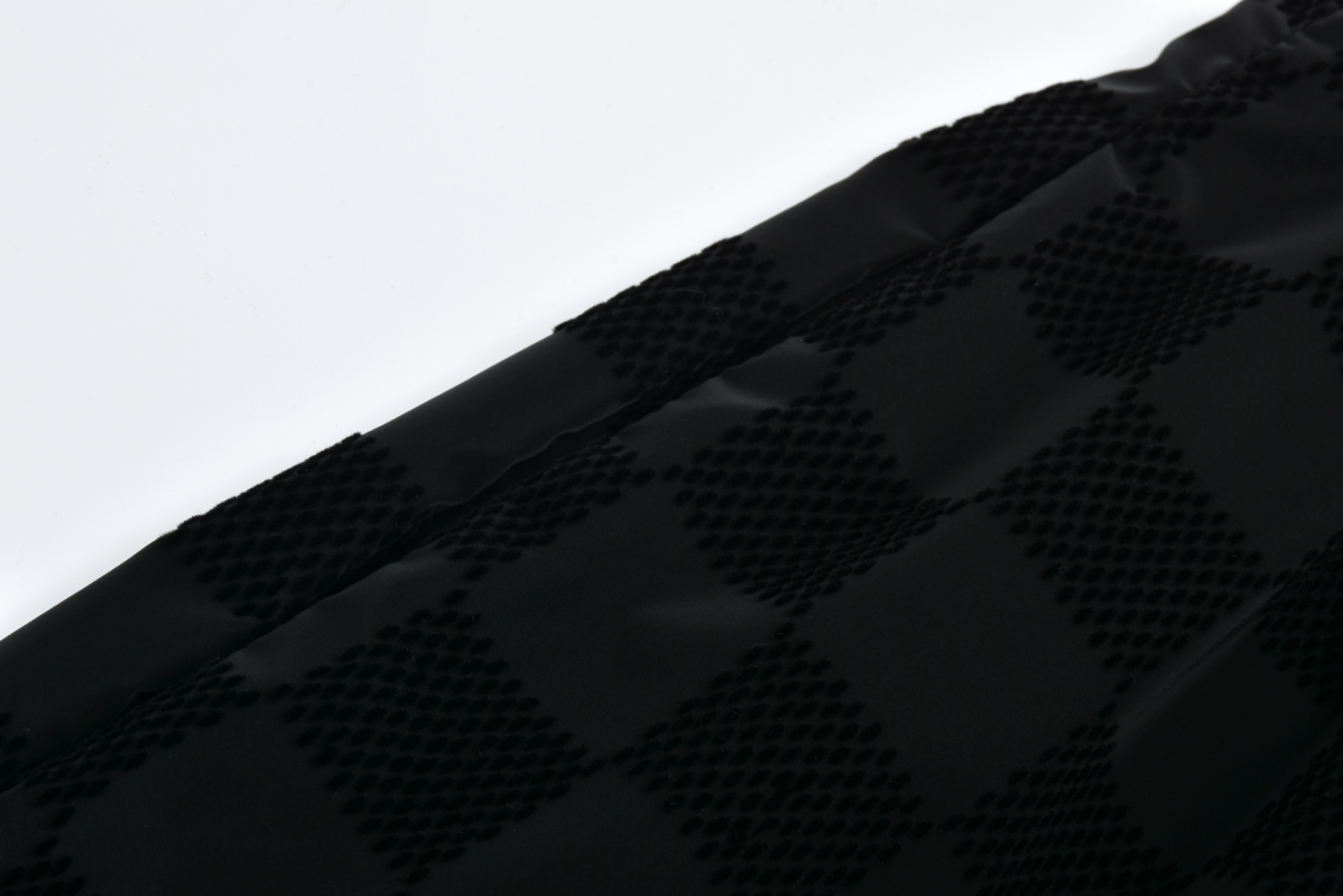 25SS Checkered Letter Flocking Jacquard Cuffed Pants