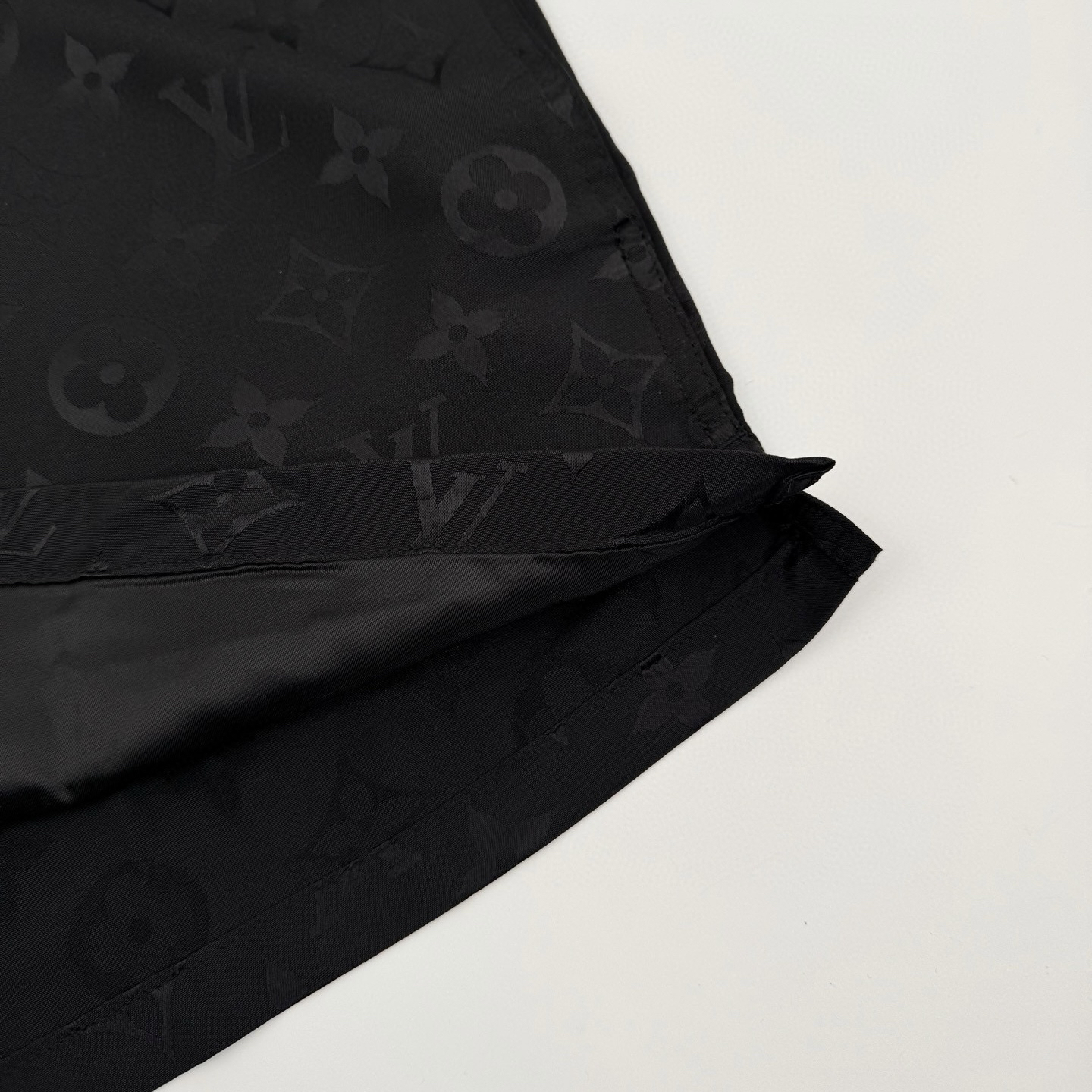 Silk all-over diamond print shirt