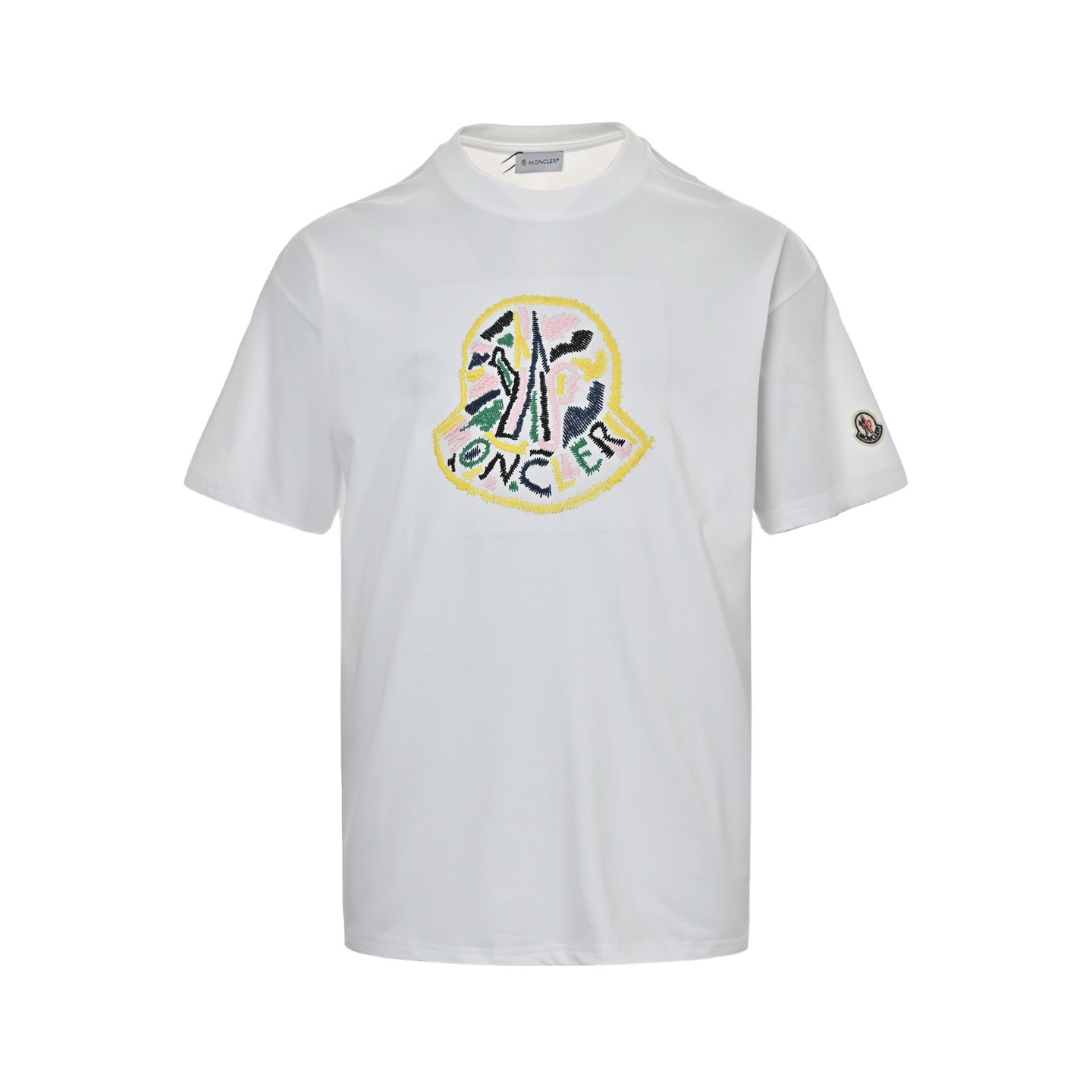 Embroidered logo short-sleeved T-shirt