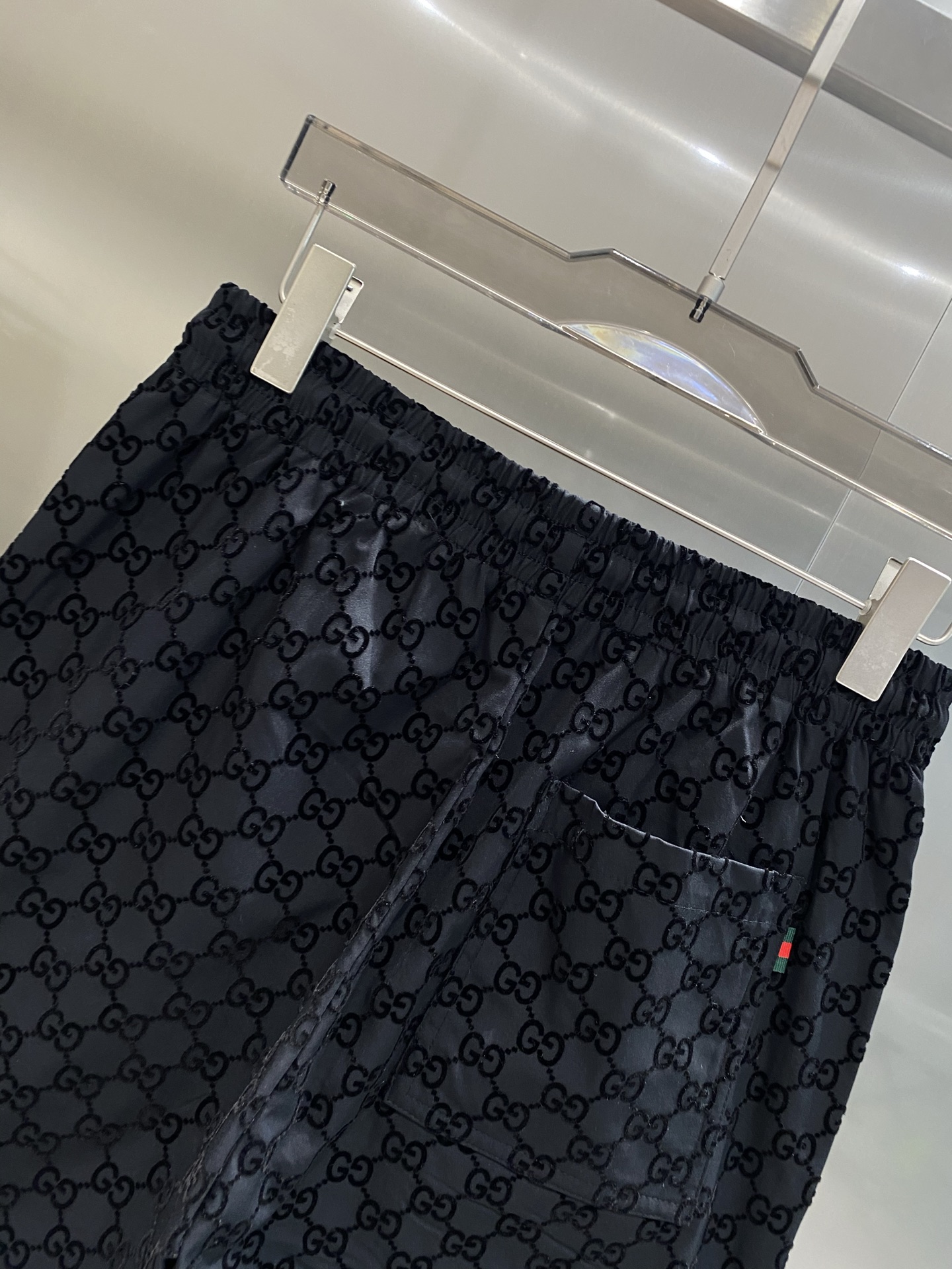 Black Classic Double G Shorts