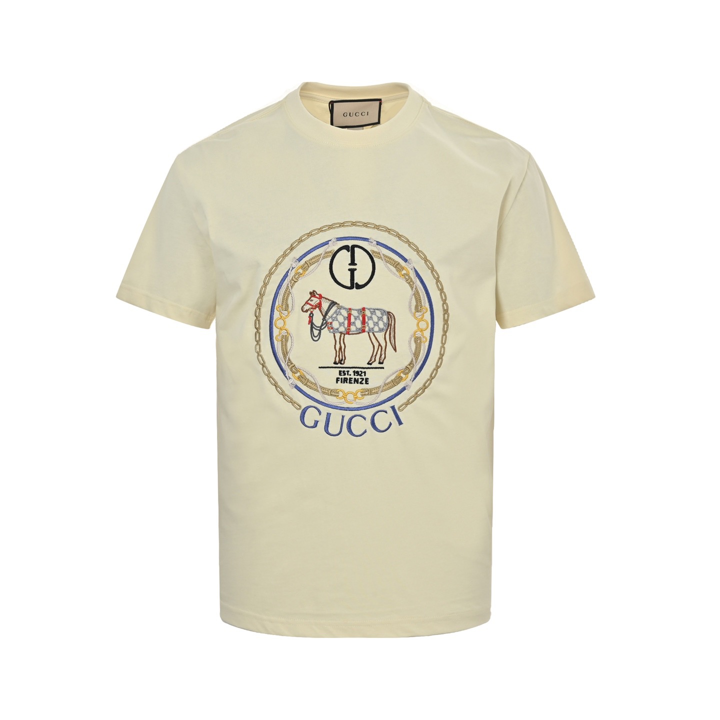 24SS War Horse Embroidered Short-Sleeve T-Shirt