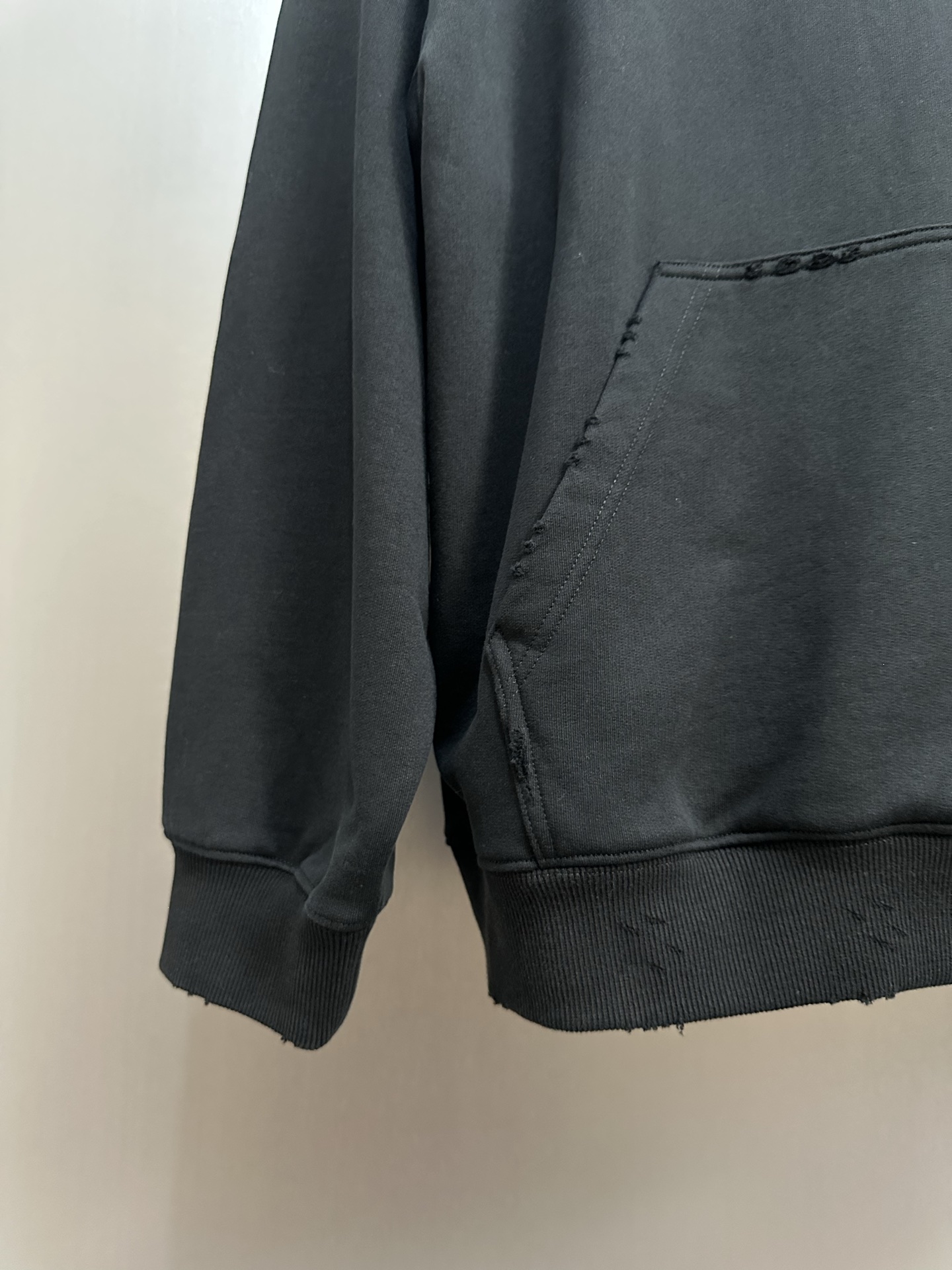 Masking Tape and Silver Tape Patchwork Hoodie