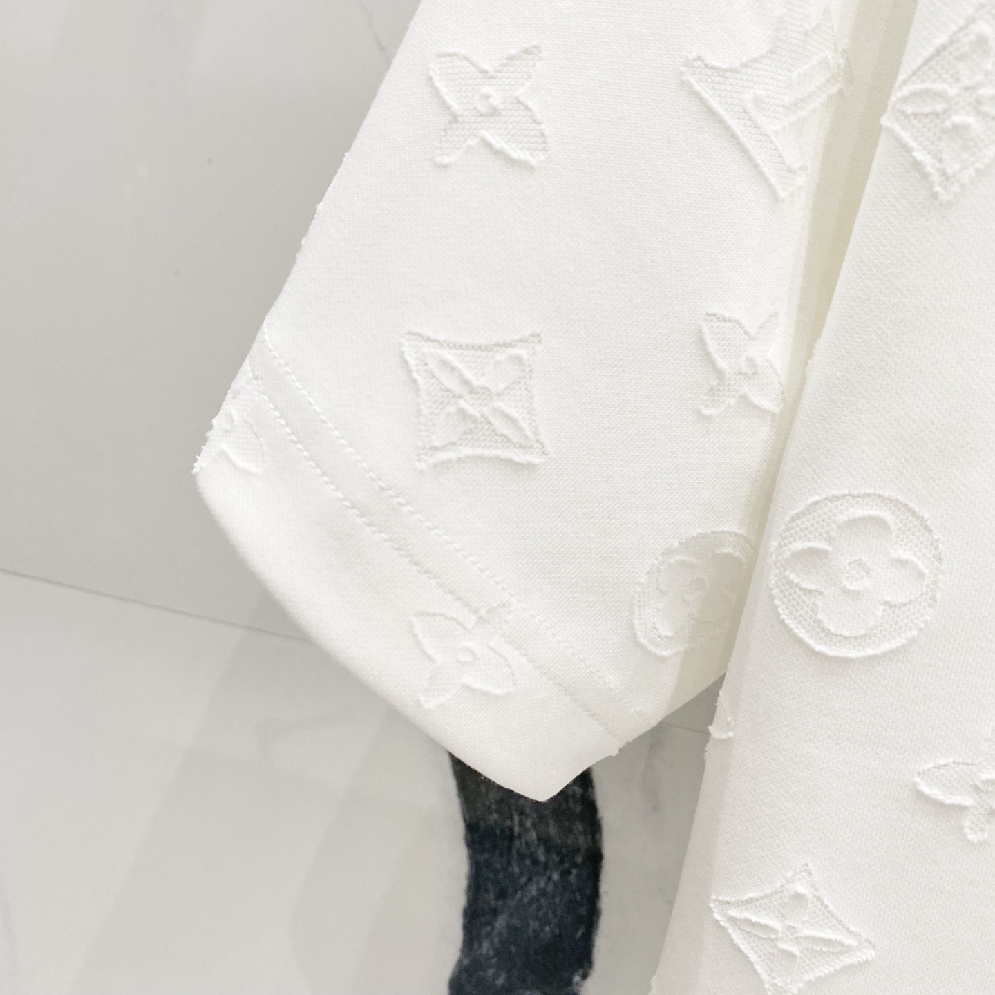 All-over Embroidered Printed Lettering T-shirt