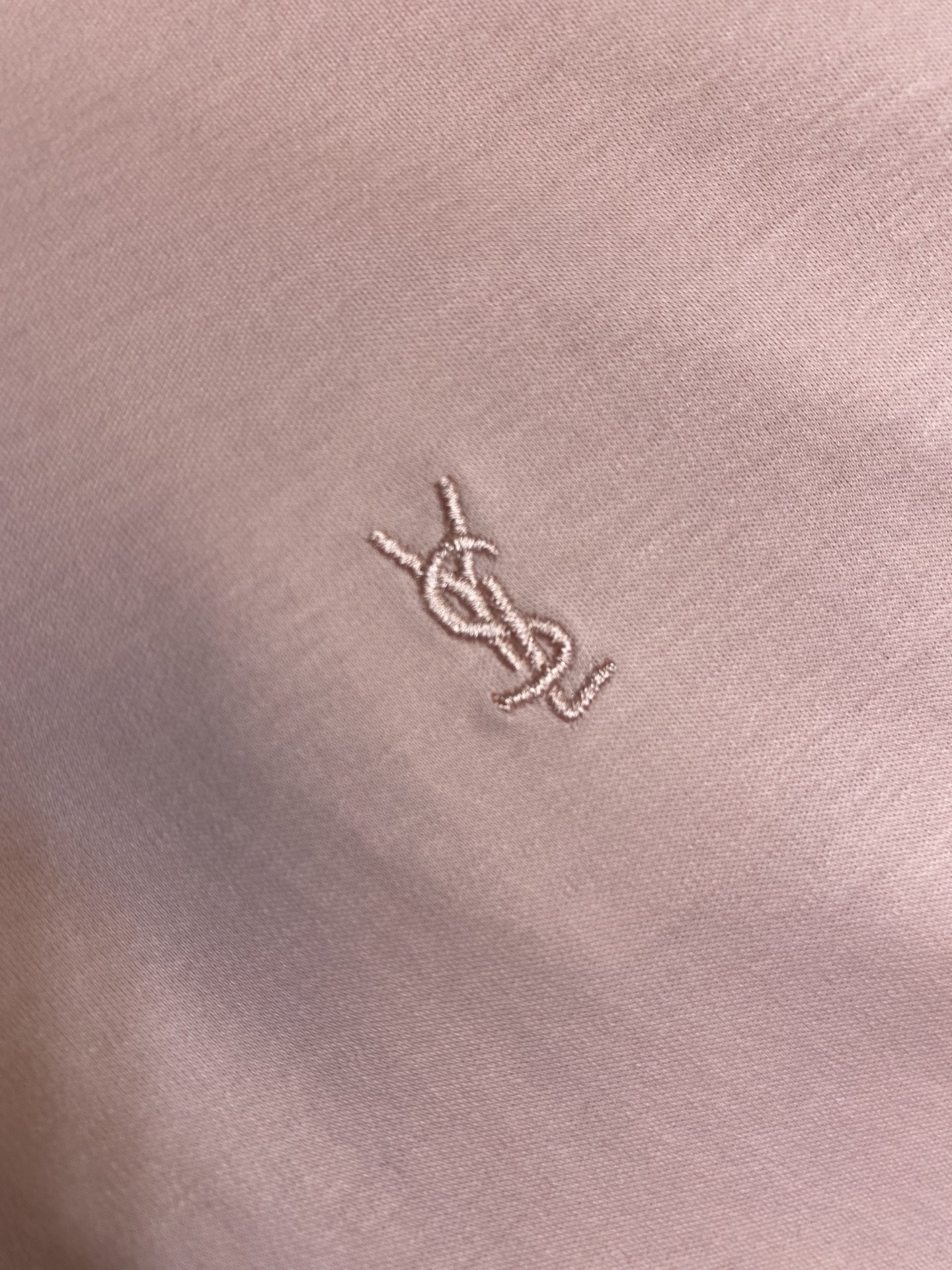 Mulberry Silk Embroidered Short-Sleeve T-Shirt