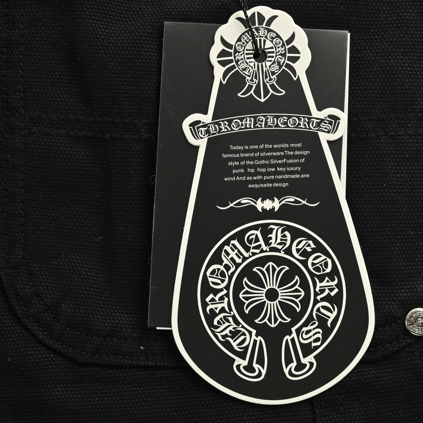 Leather label cross cargo jeans