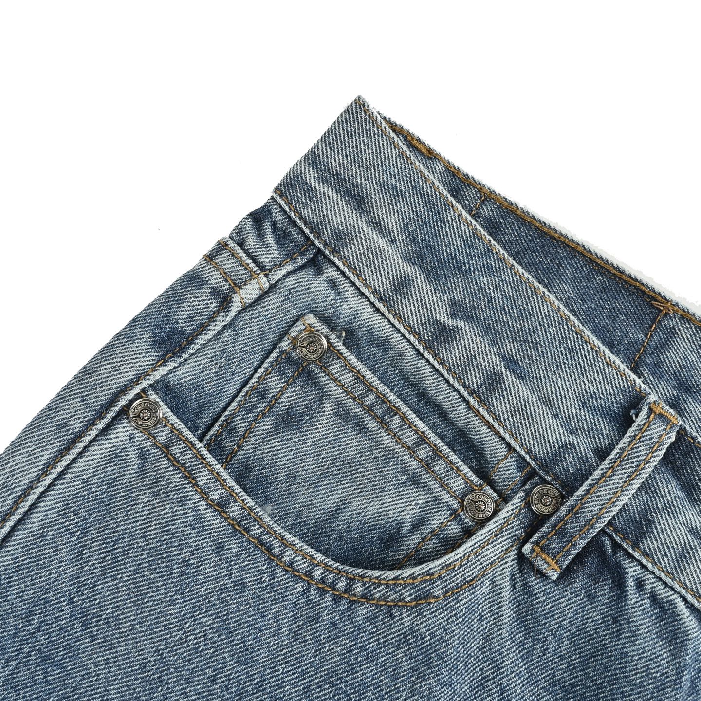 Leather label cross cargo jeans