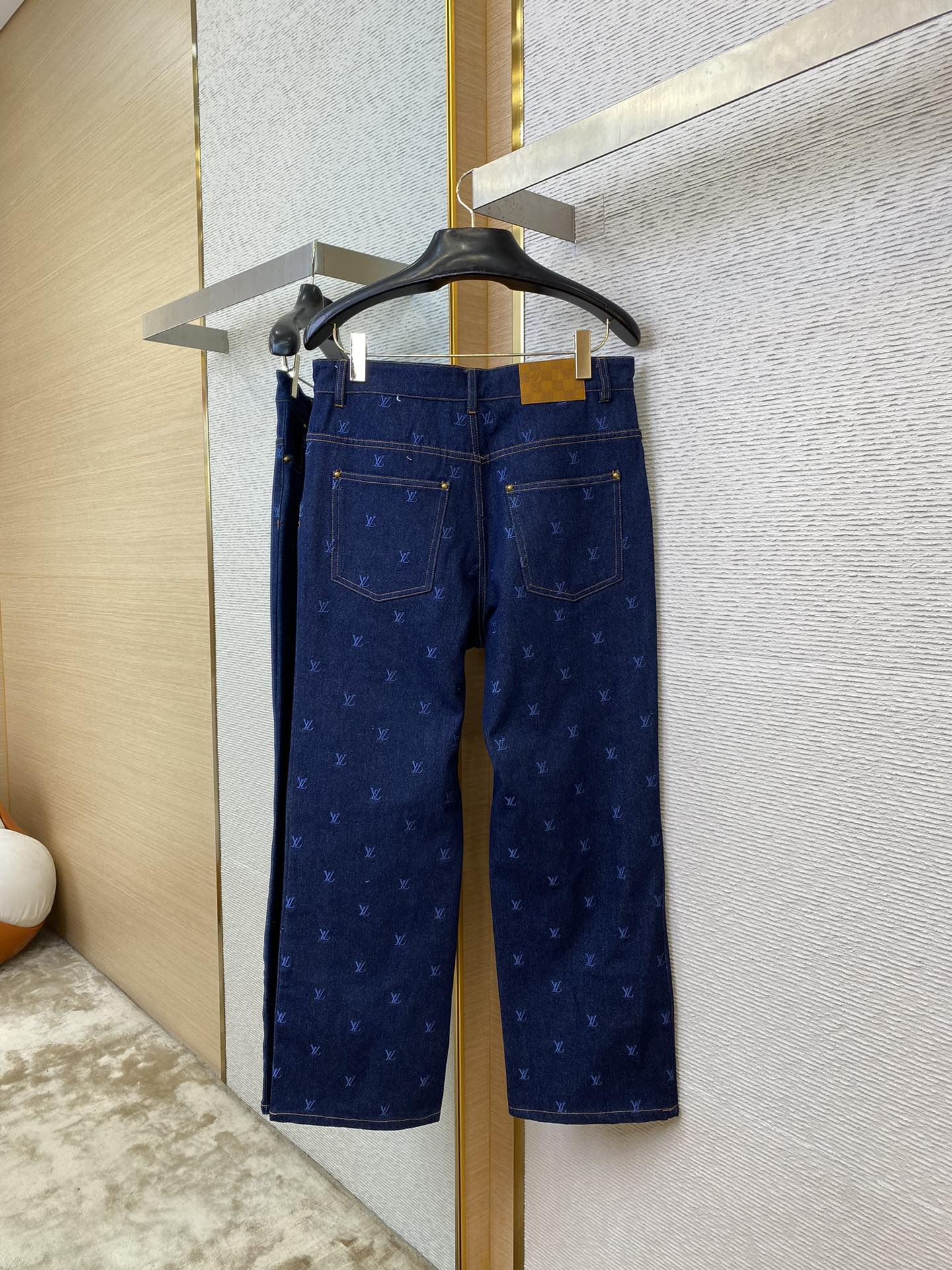 Logo Embroidered Jeans