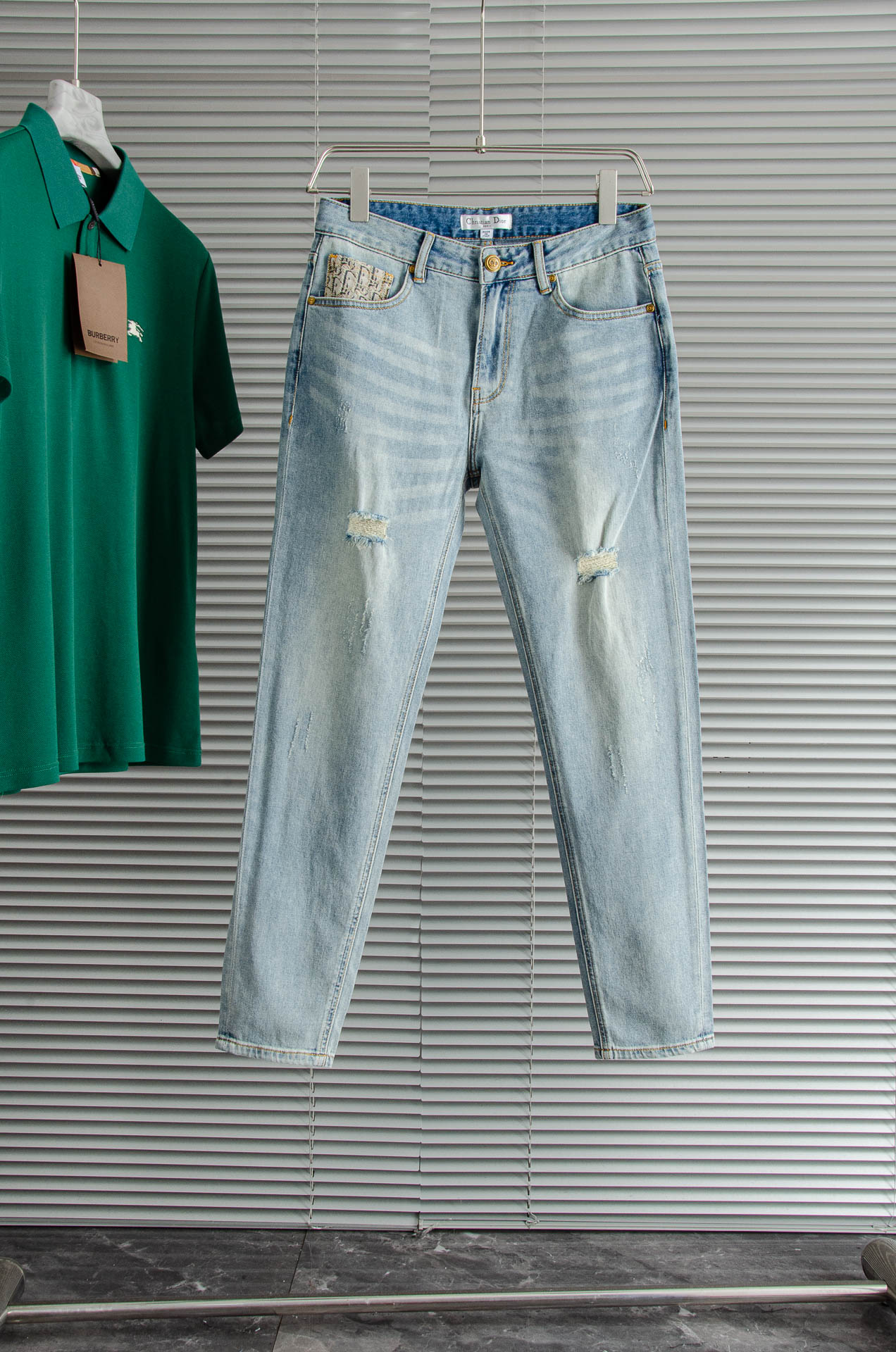 2025SS Men's Fashion Straight-Leg Denim Jeans