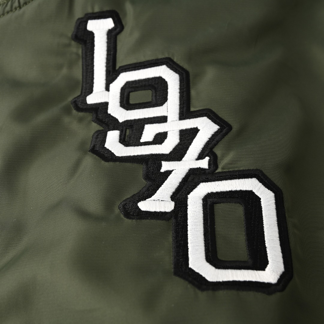 Tiger head embroidered flight suit